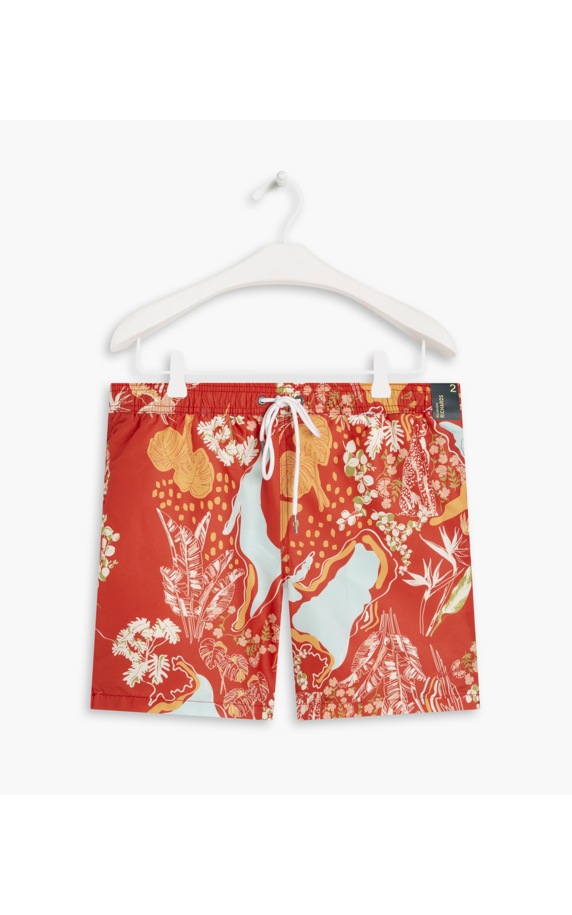 Short Praia Tropical Mapa Coral