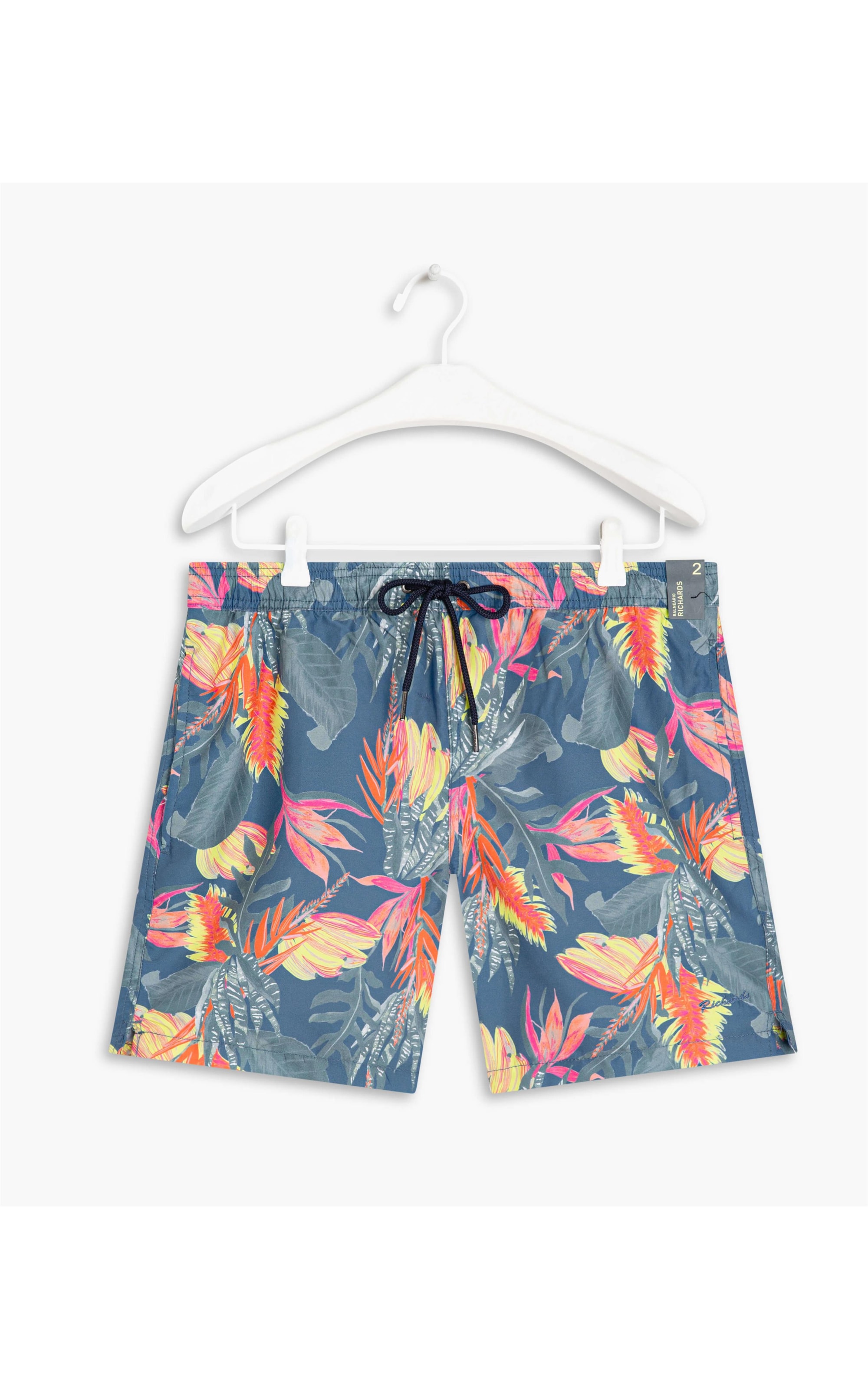 Short Praia Trópicos Turquesa