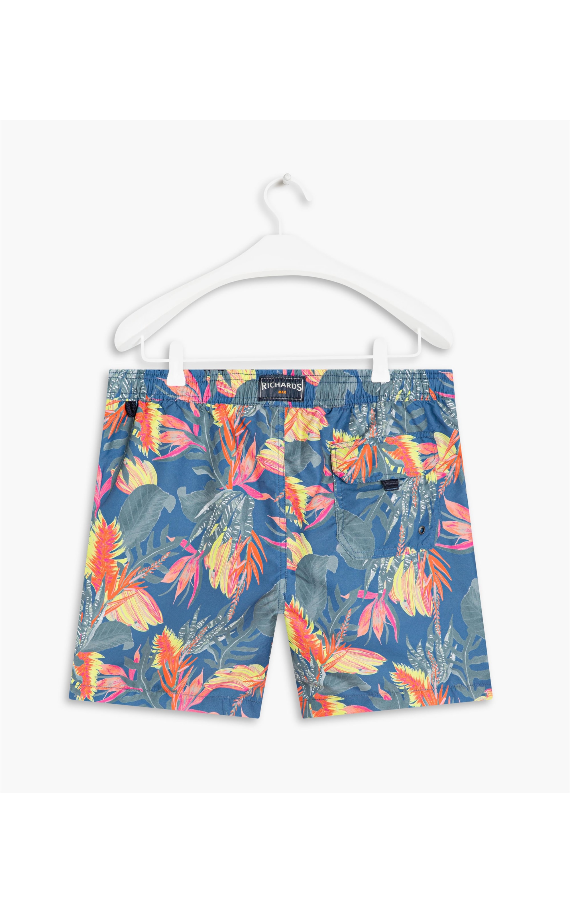 Short Praia Trópicos Turquesa