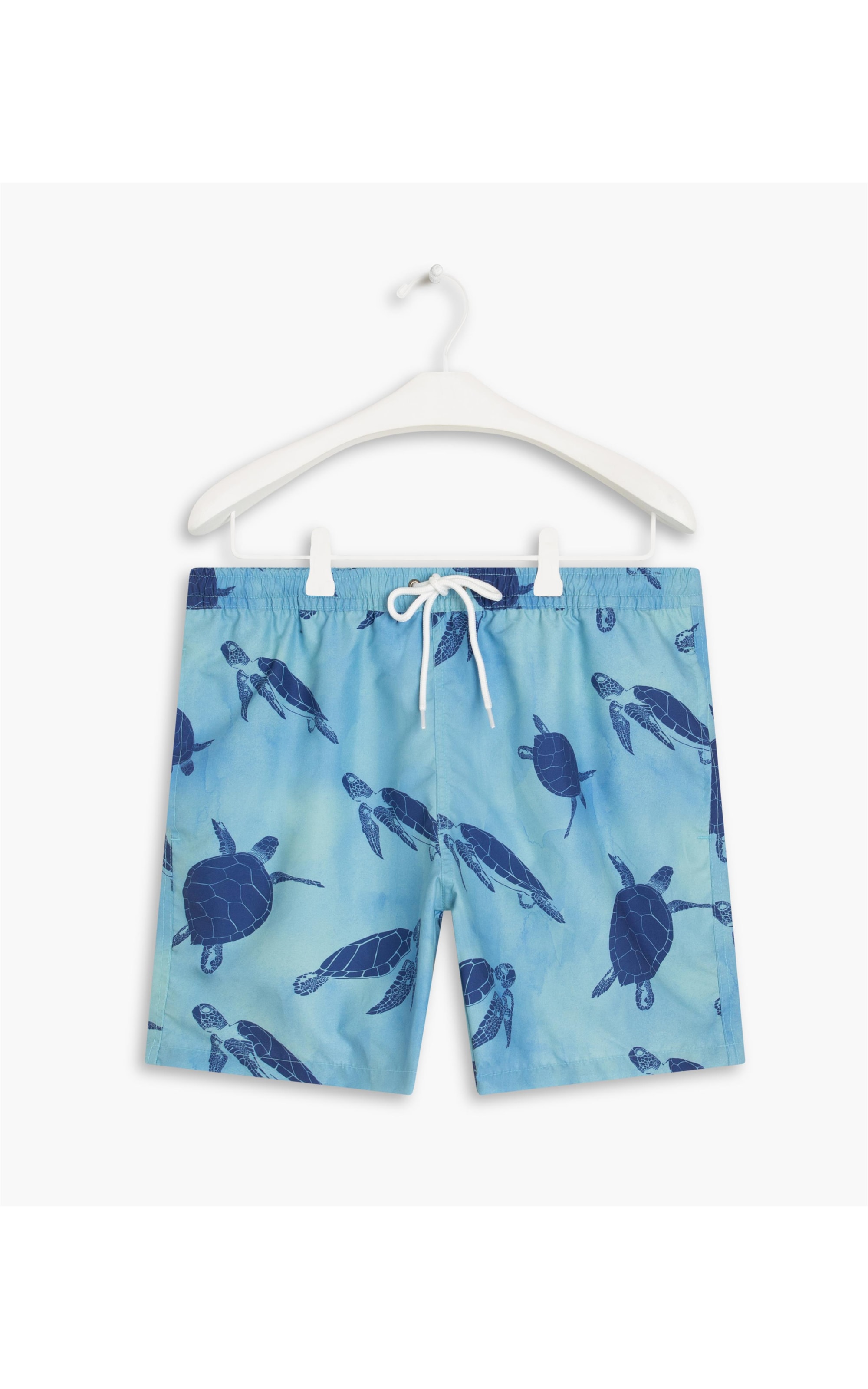 Short Praia Turtle Turquesa