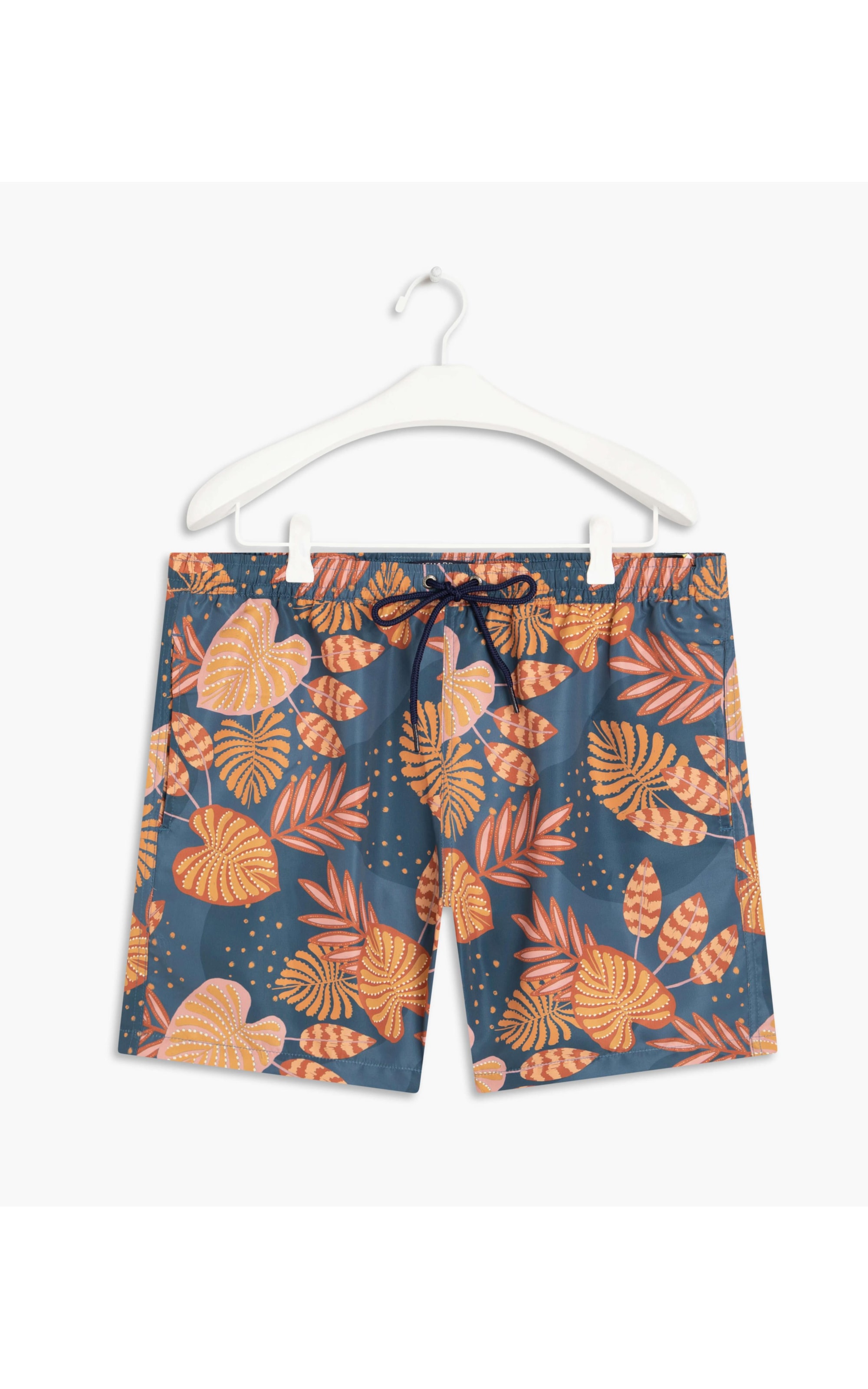 Short Praia Winter Flowers Royal