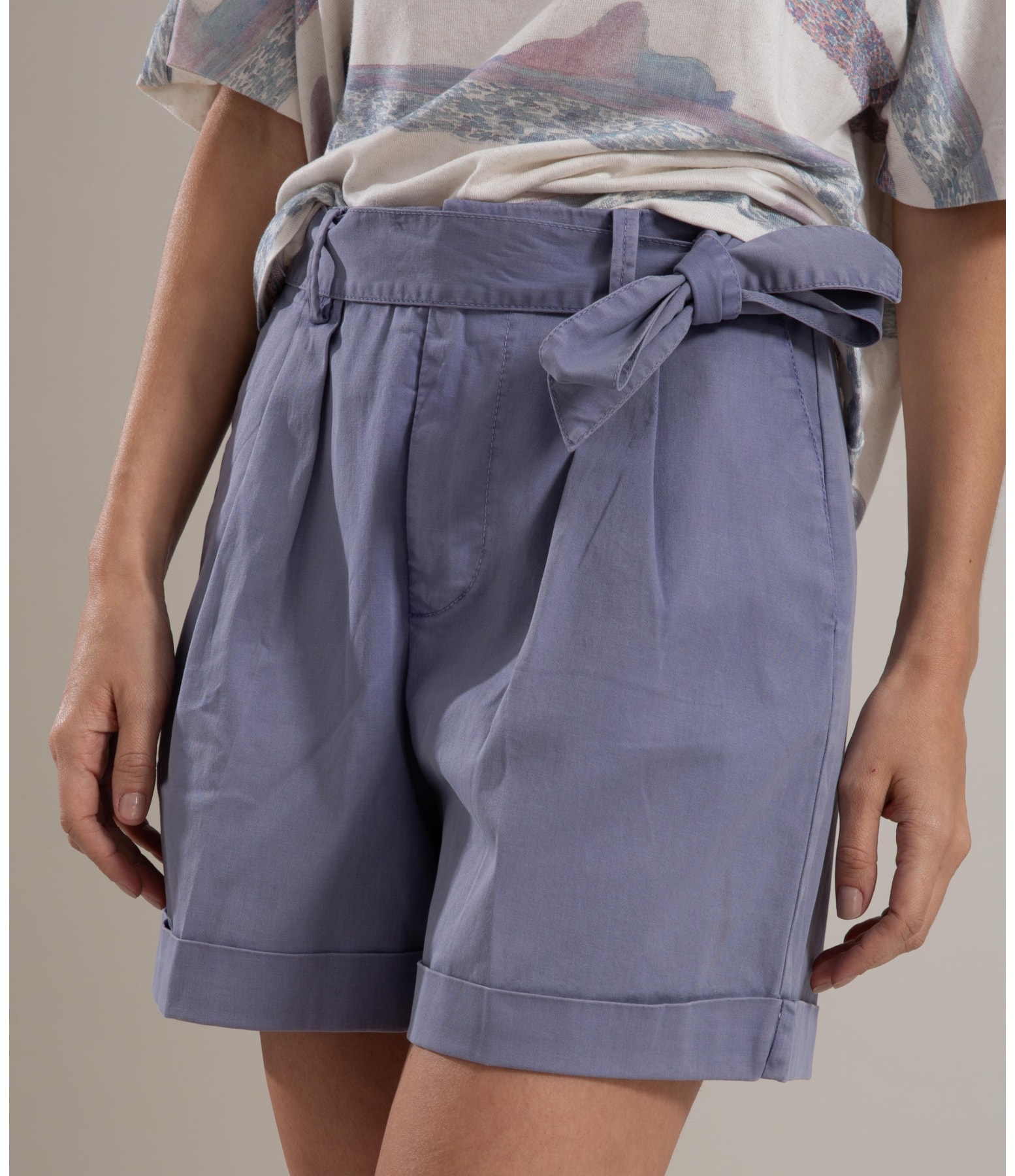 Shorts Canvas Faixa Luna Azul Pervante