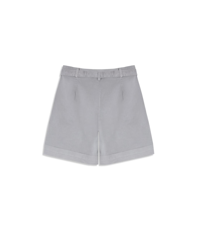 Shorts Canvas Faixa Luna Silver