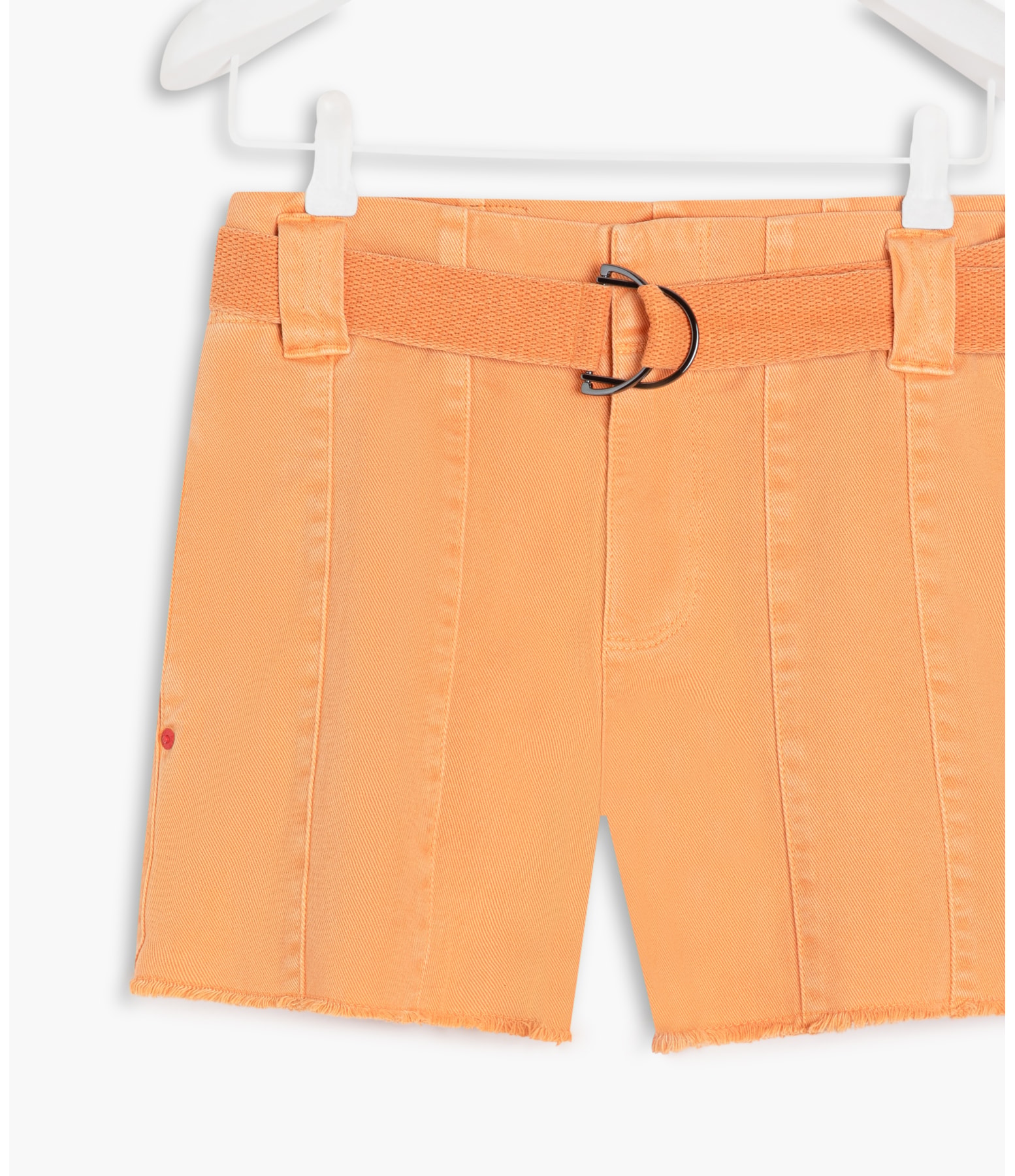 Shorts Com Recortes White Denim Acerola