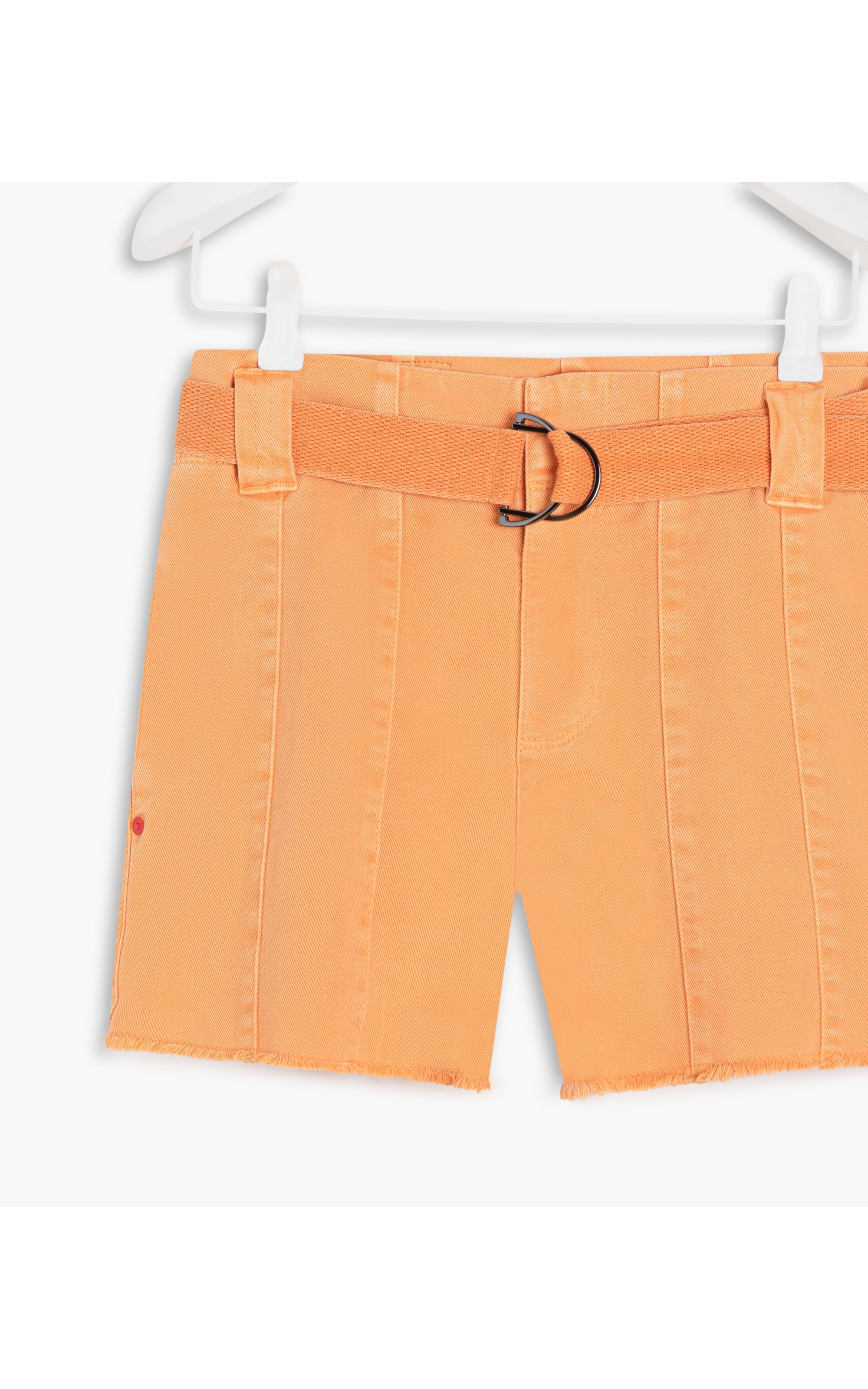 Shorts Com Recortes White Denim Acerola