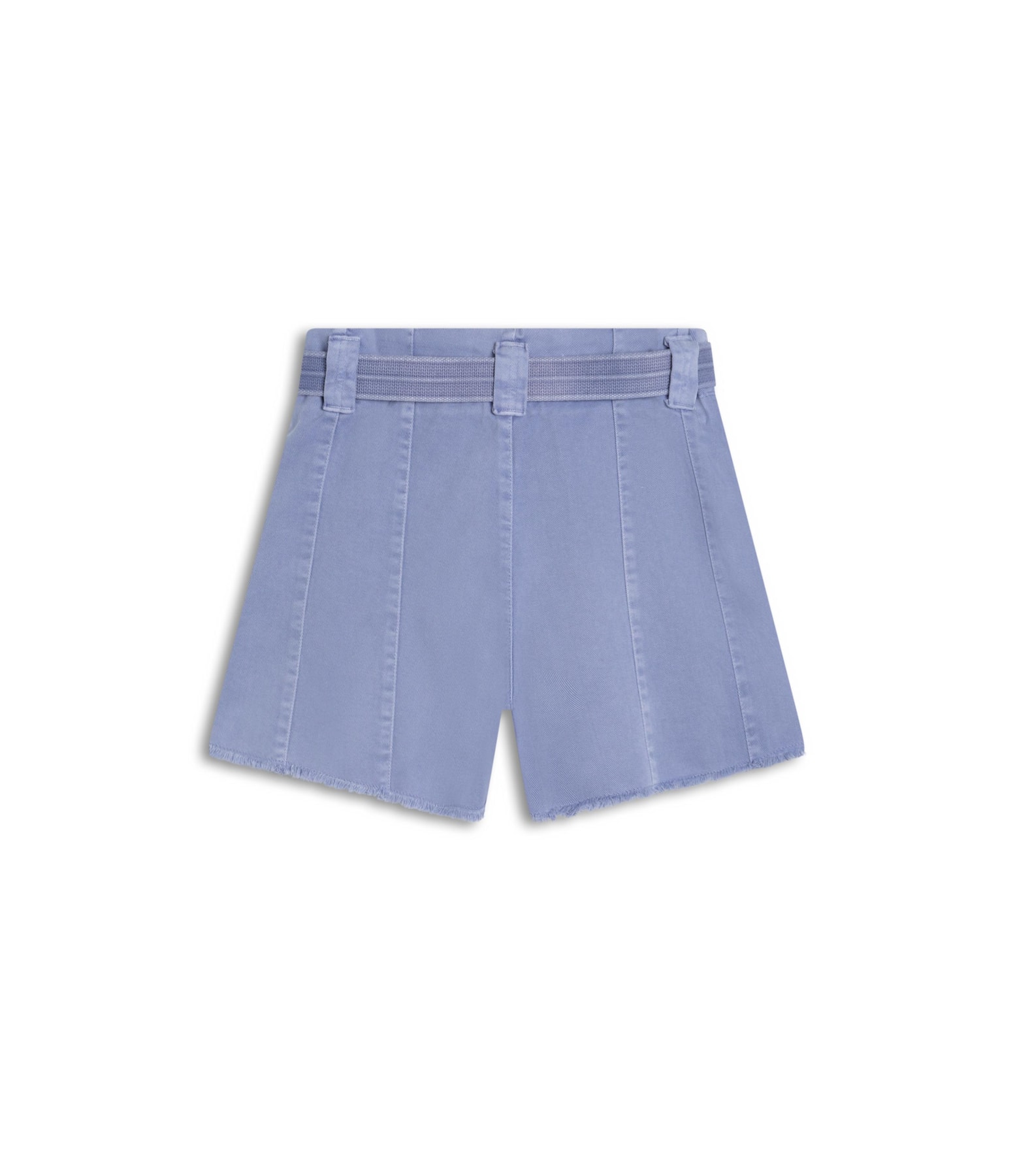 Shorts Com Recortes White Denim Azul Pervante