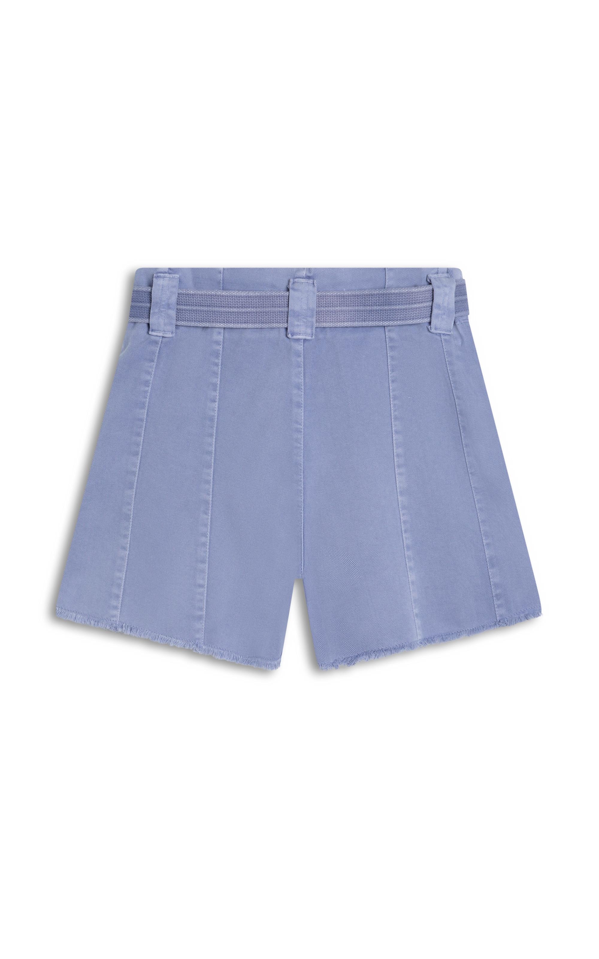 Shorts Com Recortes White Denim Azul Pervante