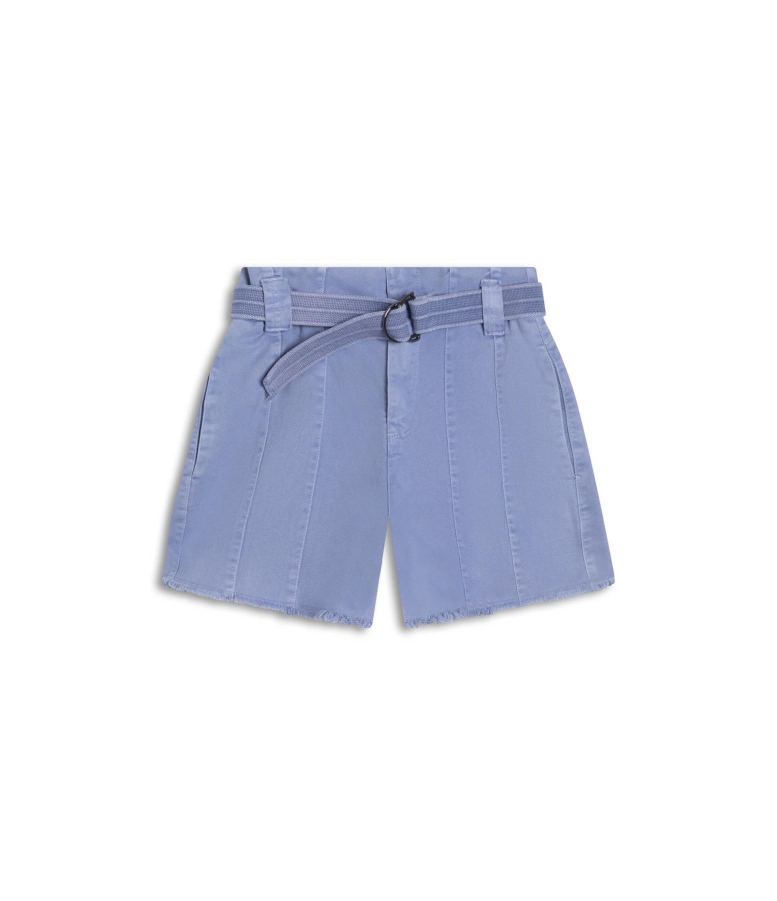 Shorts Com Recortes White Denim Azul Pervante