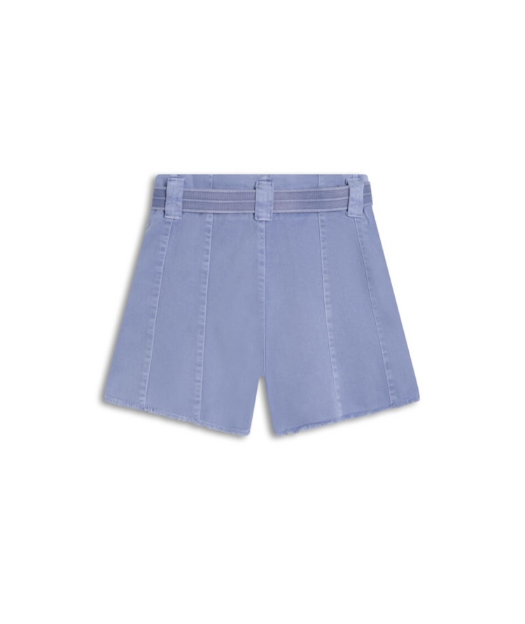 Shorts Com Recortes White Denim Azul Pervante