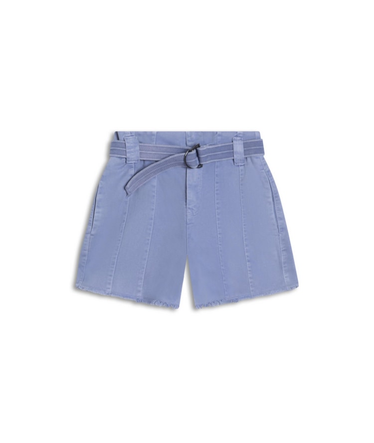 Shorts Com Recortes White Denim Azul Pervante