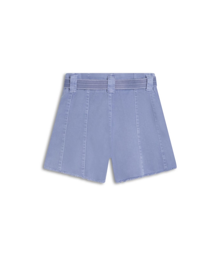 Shorts Com Recortes White Denim Azul Pervante
