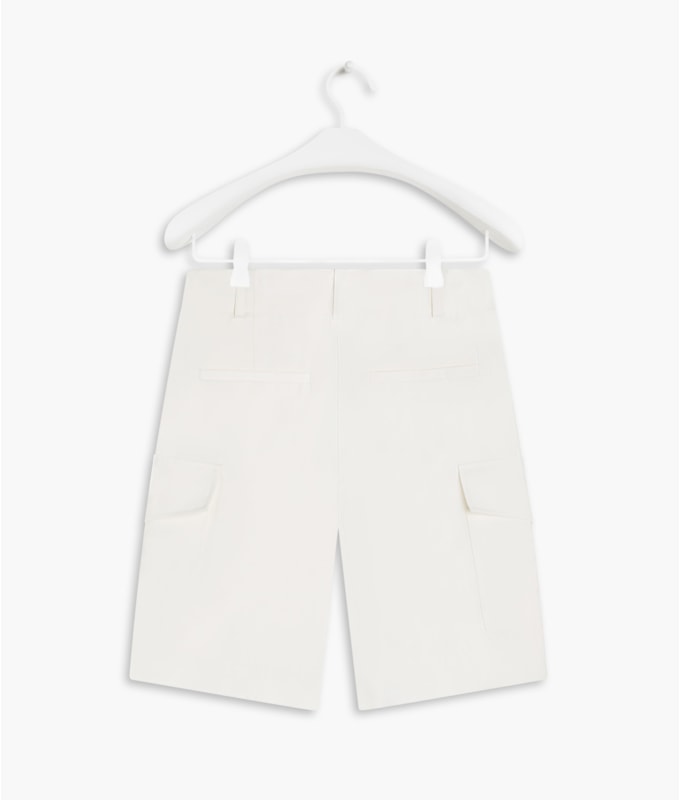 Shorts Dorian Linho Blend Off White