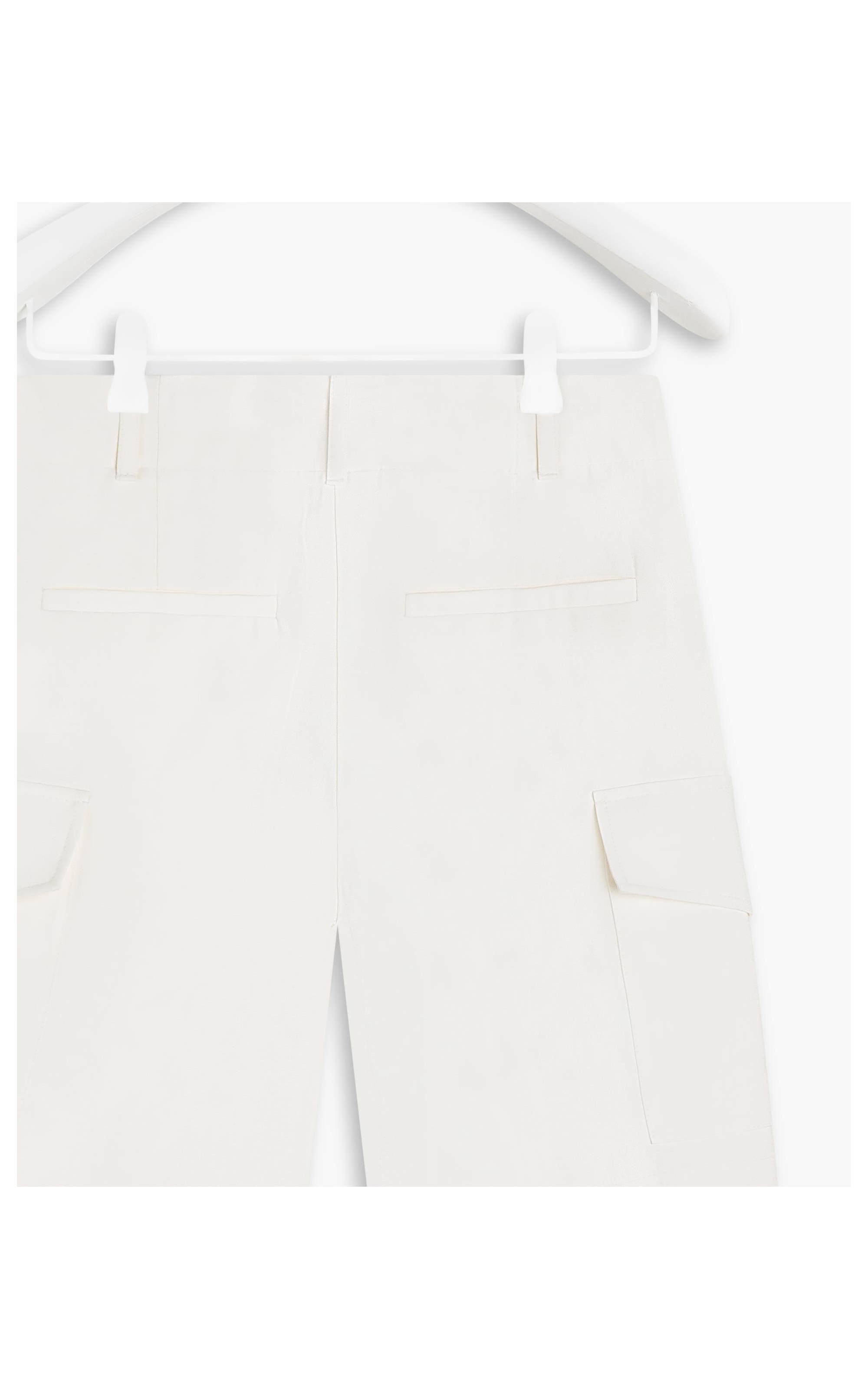 Shorts Dorian Linho Blend Off White