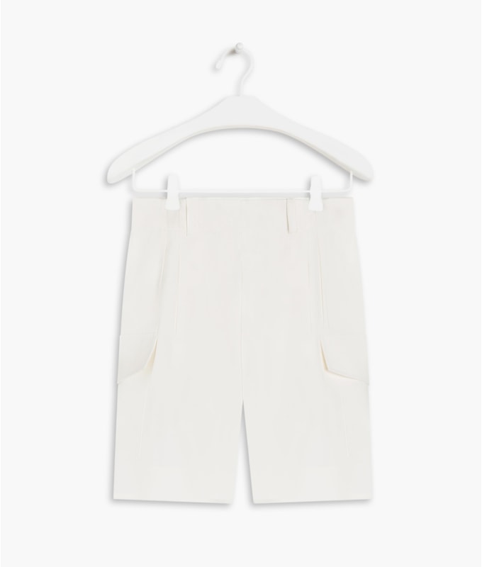 Shorts Dorian Linho Blend Off White