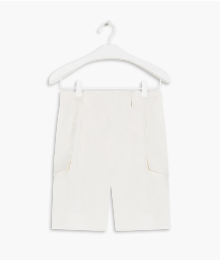 Shorts Dorian Linho Blend Off White