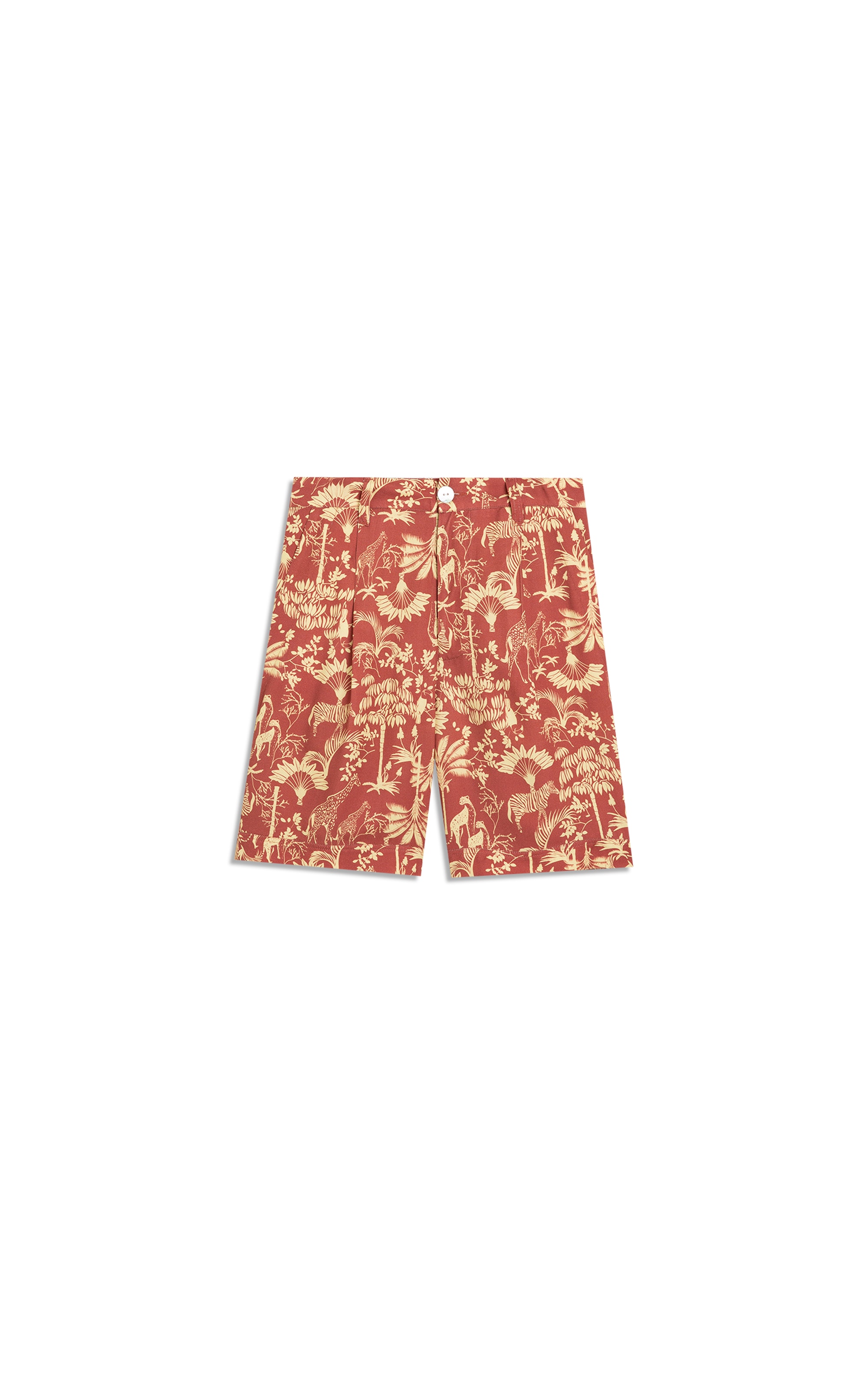 Shorts Estonia Africa Viscose Marrom
