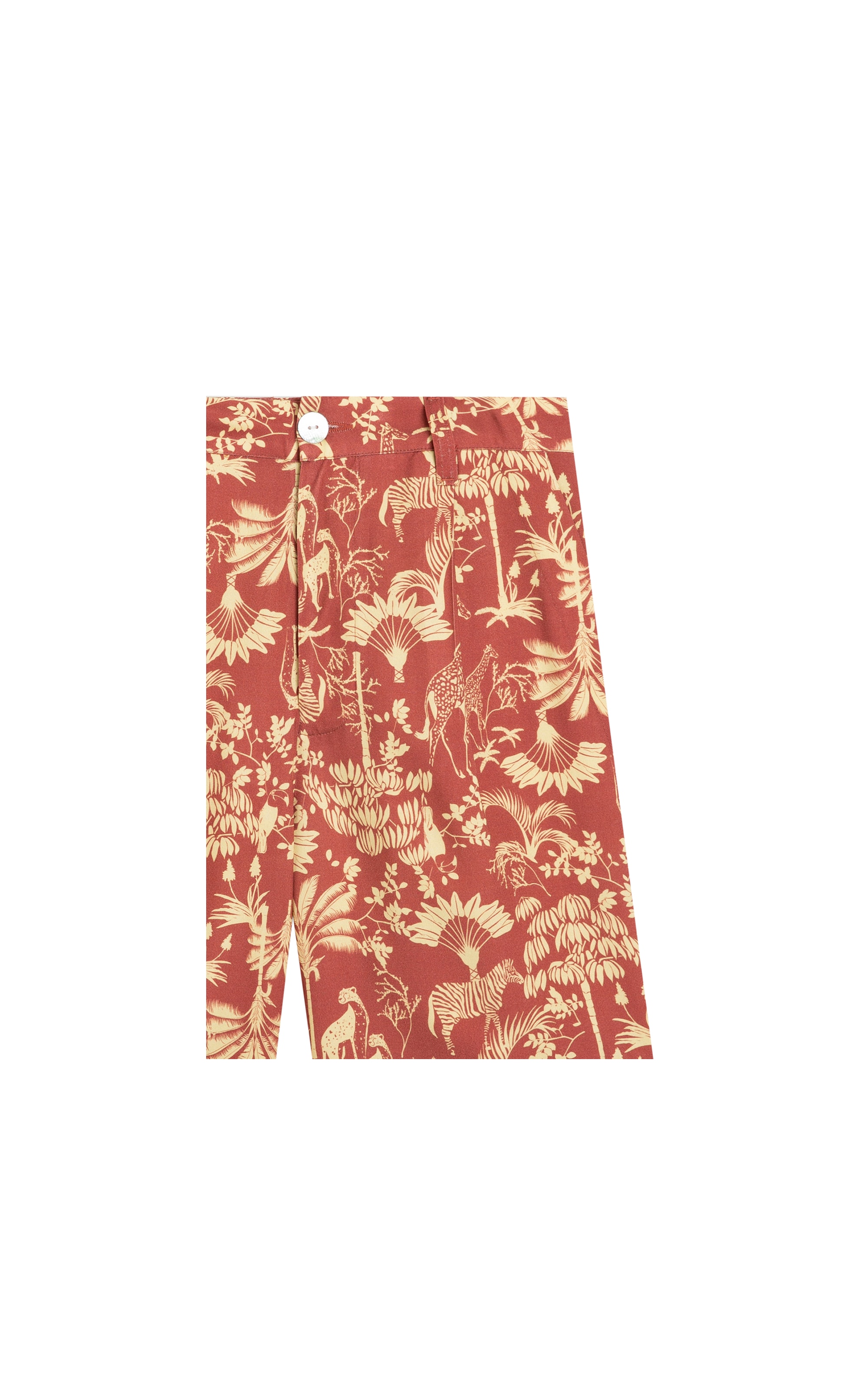 Shorts Estonia Africa Viscose Marrom