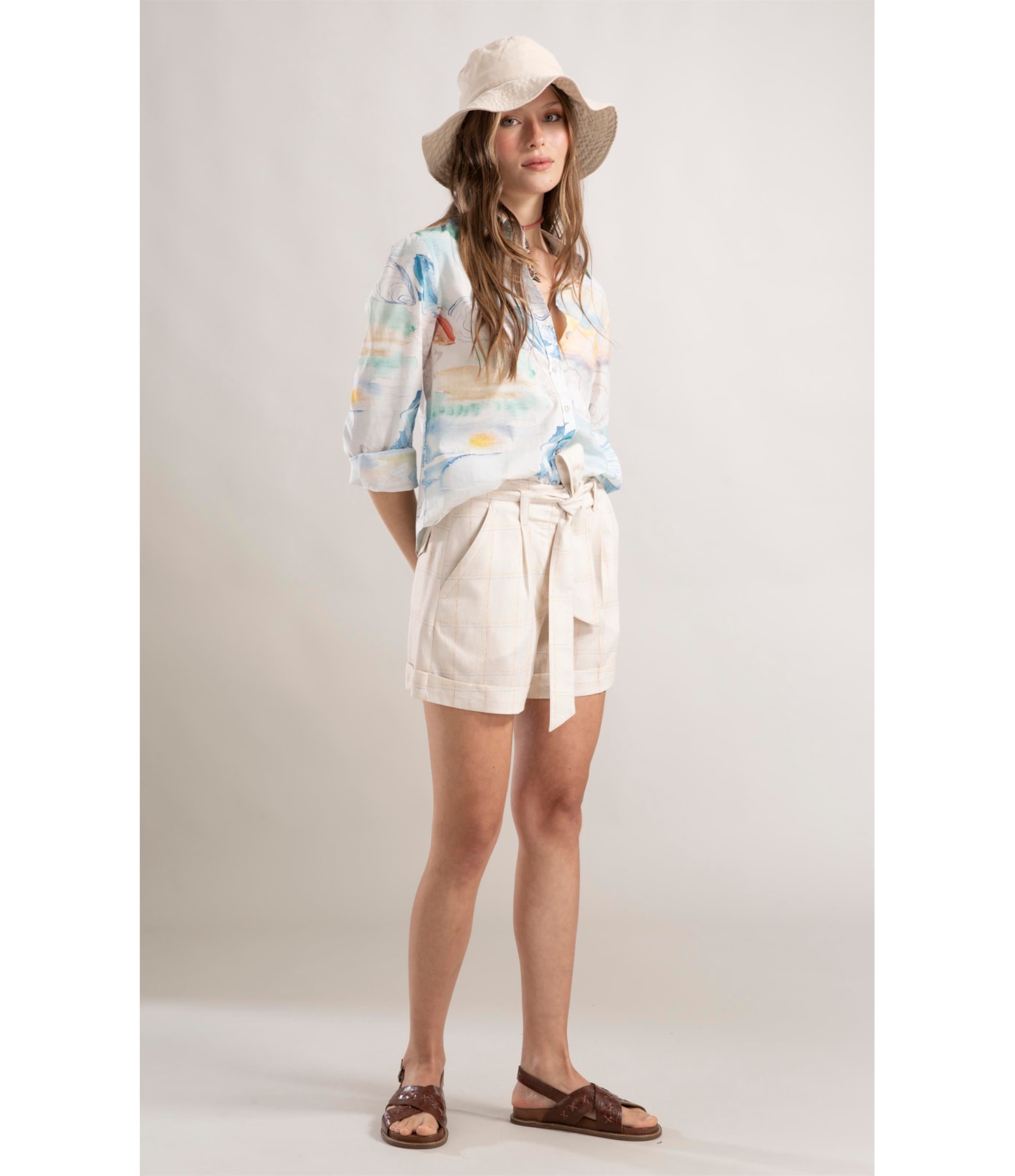 Shorts Latuca Linho Natural