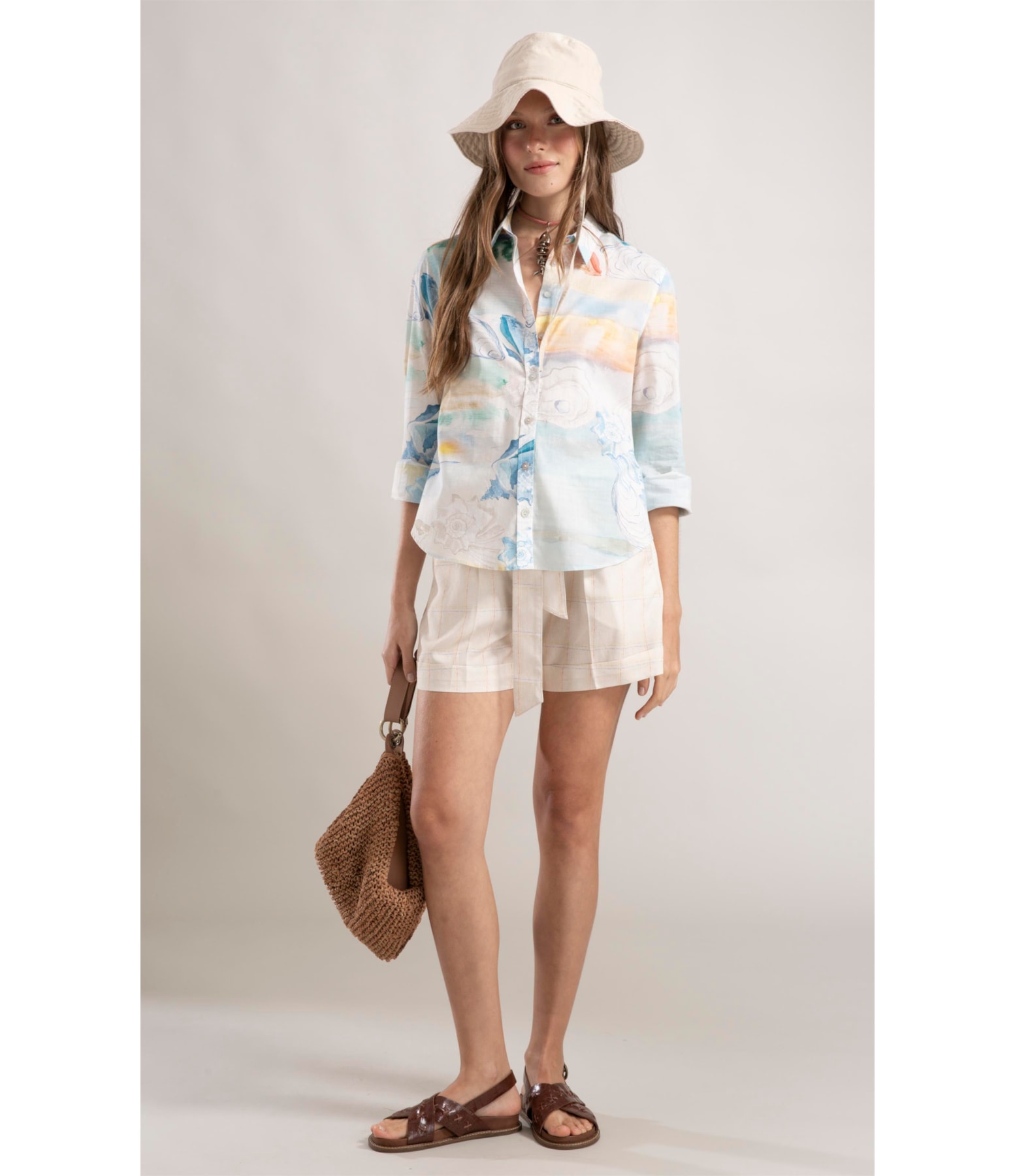 Shorts Latuca Linho Natural