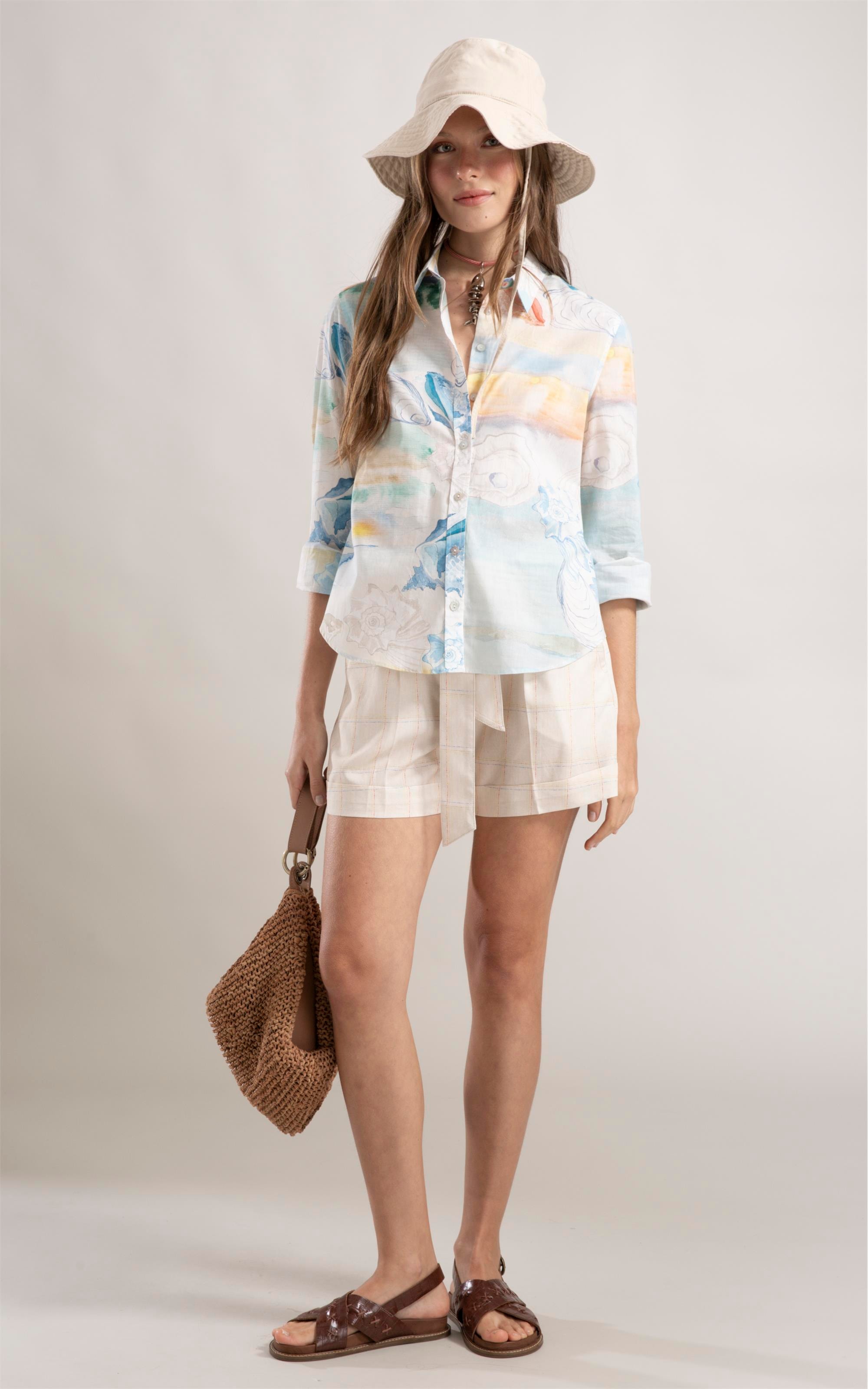 Shorts Latuca Linho Natural