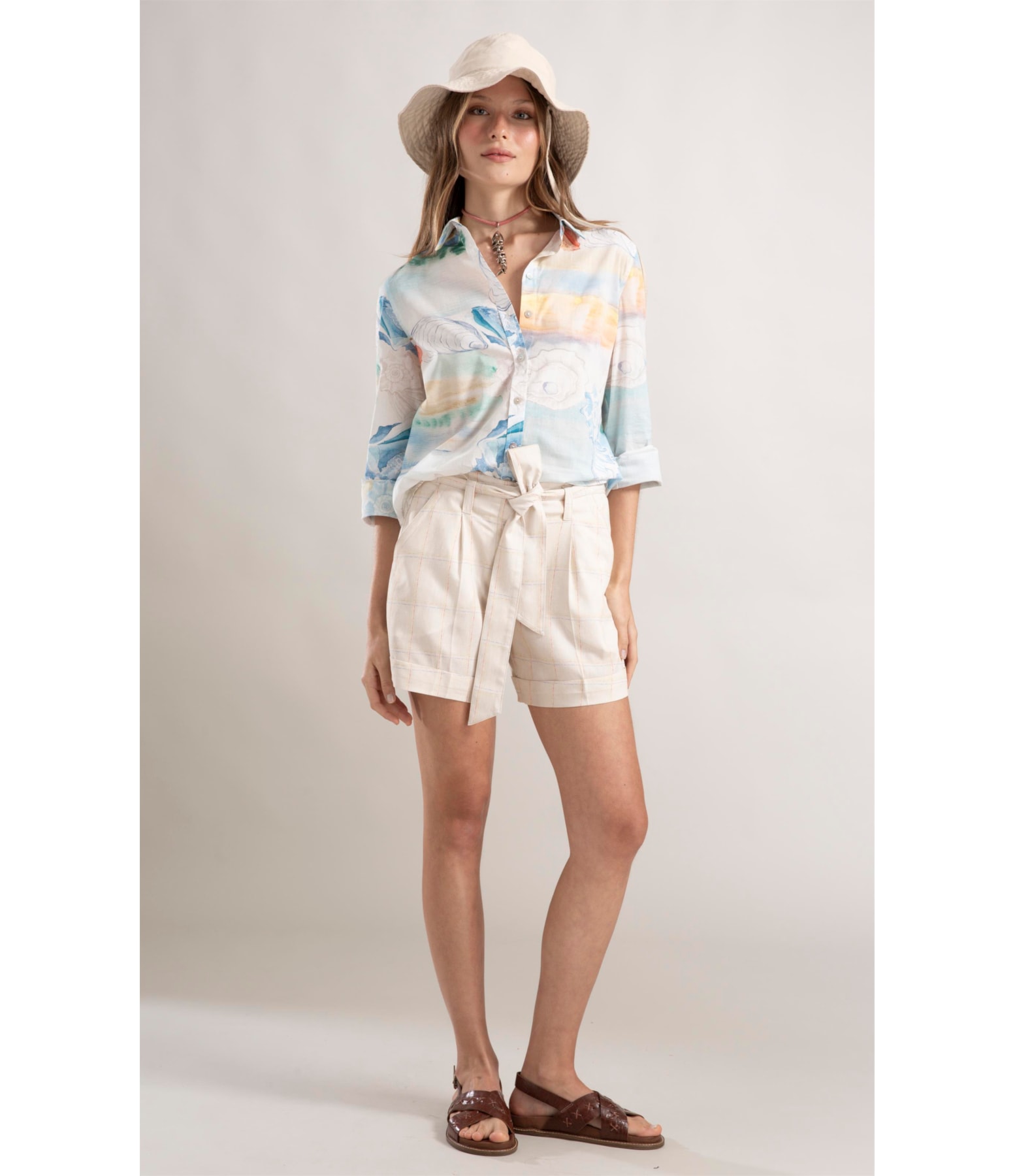 Shorts Latuca Linho Natural