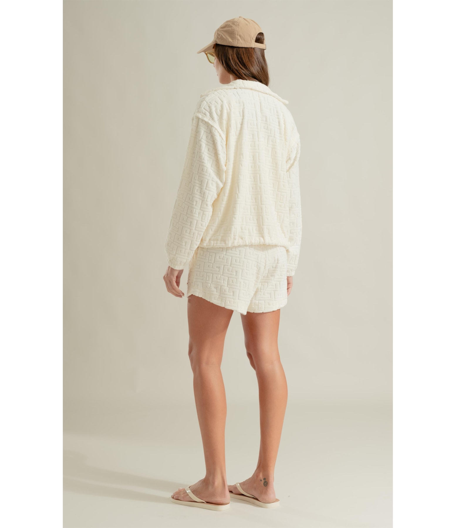 Shorts Louise Atoalhado Branco