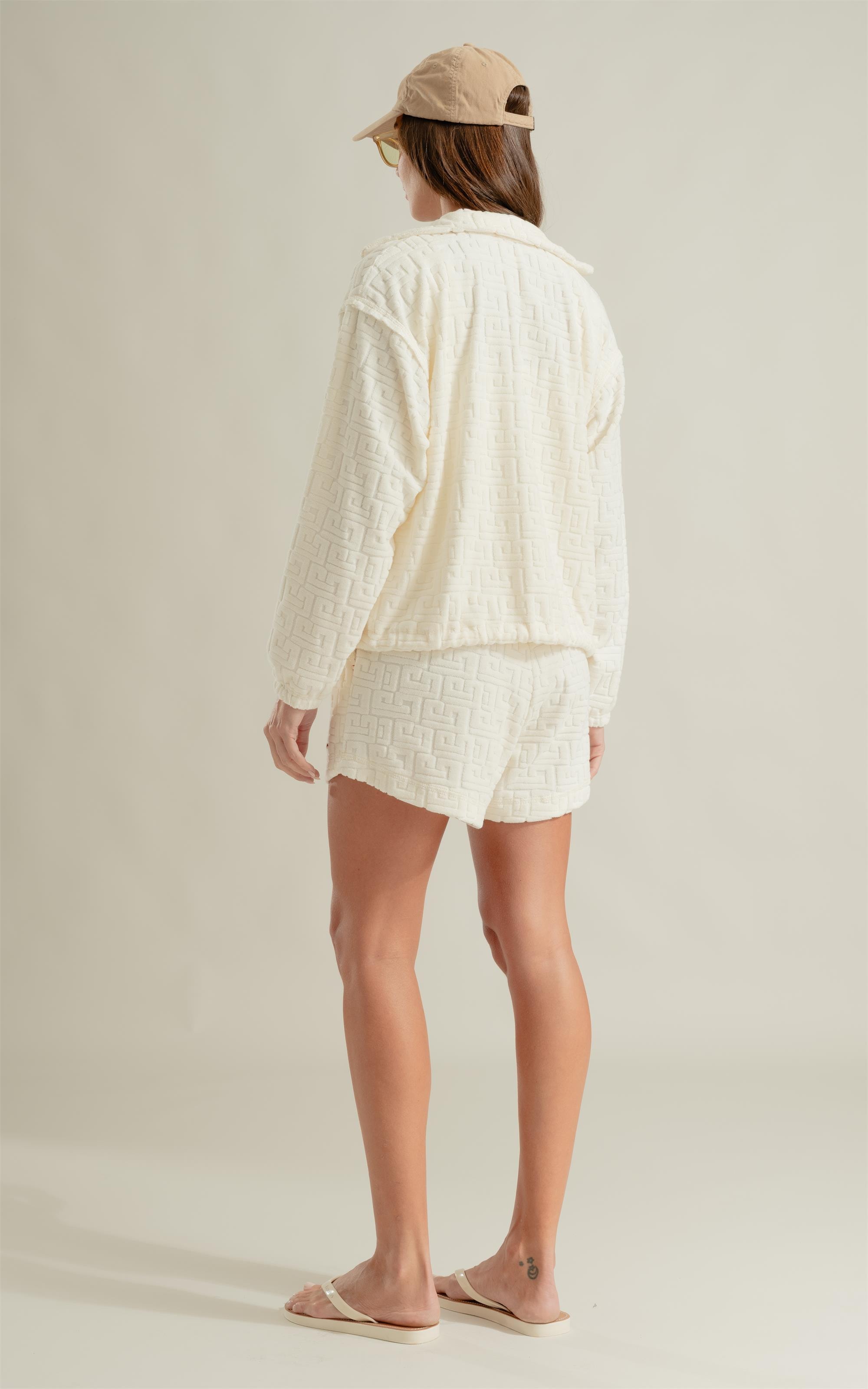 Shorts Louise Atoalhado Branco