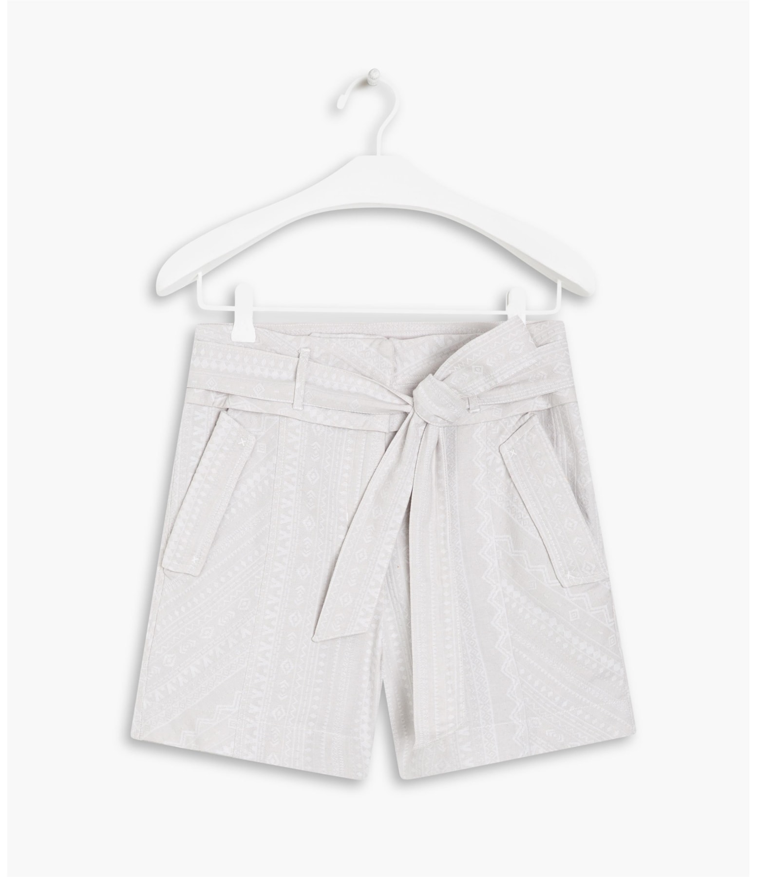 Shorts Nilo Jacquard Algodão Branco