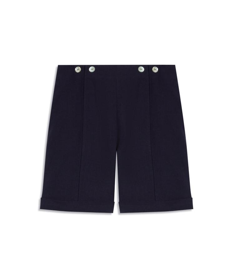 Shorts Pete Linho Blend Dark Navy