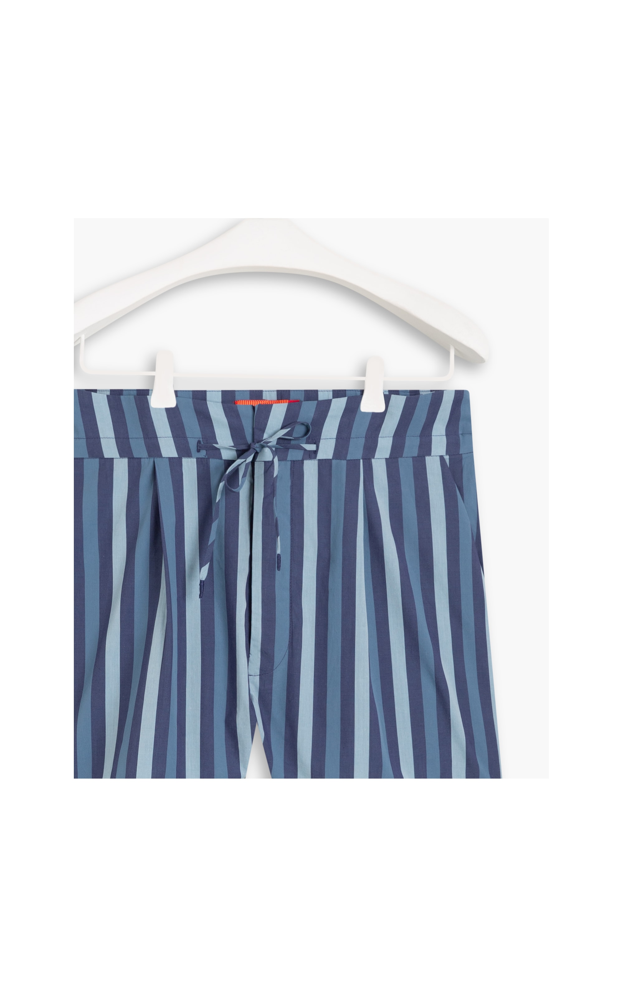 Shorts Puebla Stripe Cotton Ft Marinho