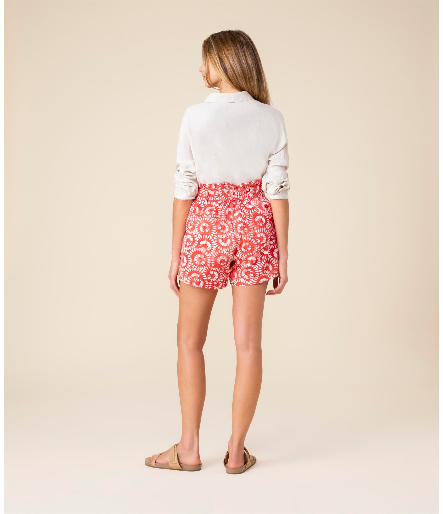 Shorts Teva Flortik Algodão Cereja