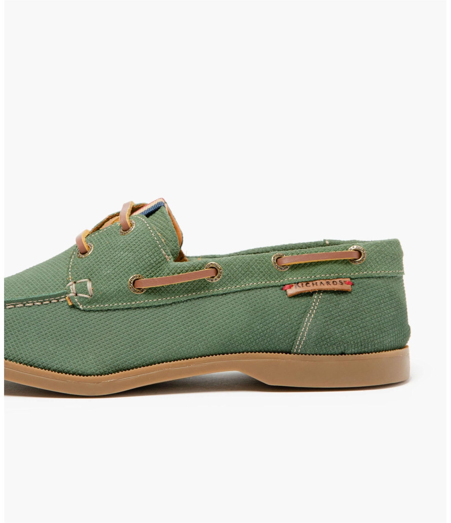 Sider Boat Leather Linho  Verde Claro