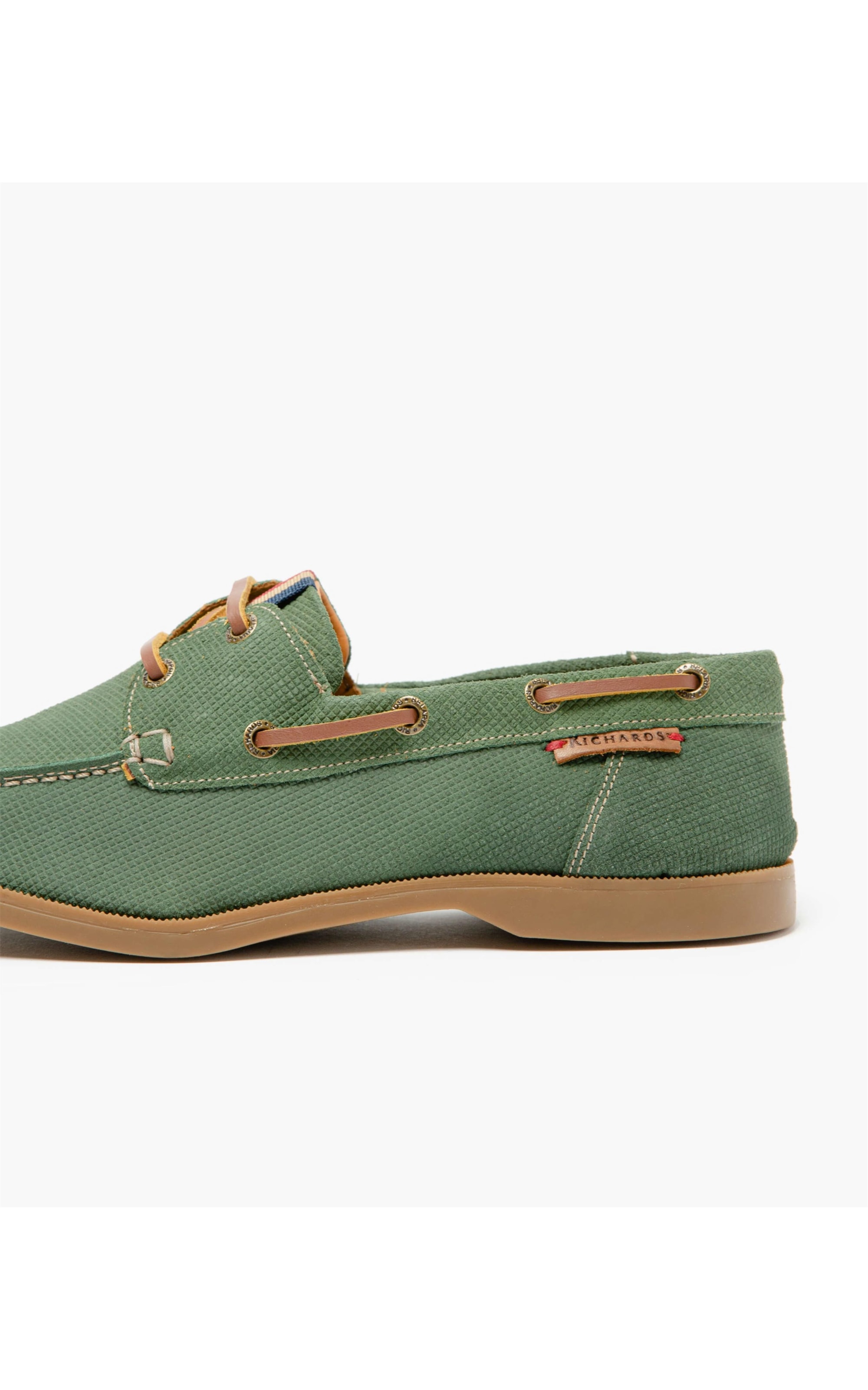 Sider Boat Leather Linho  Verde Claro