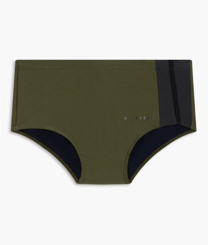 Sunga Basica Richards Verde Militar