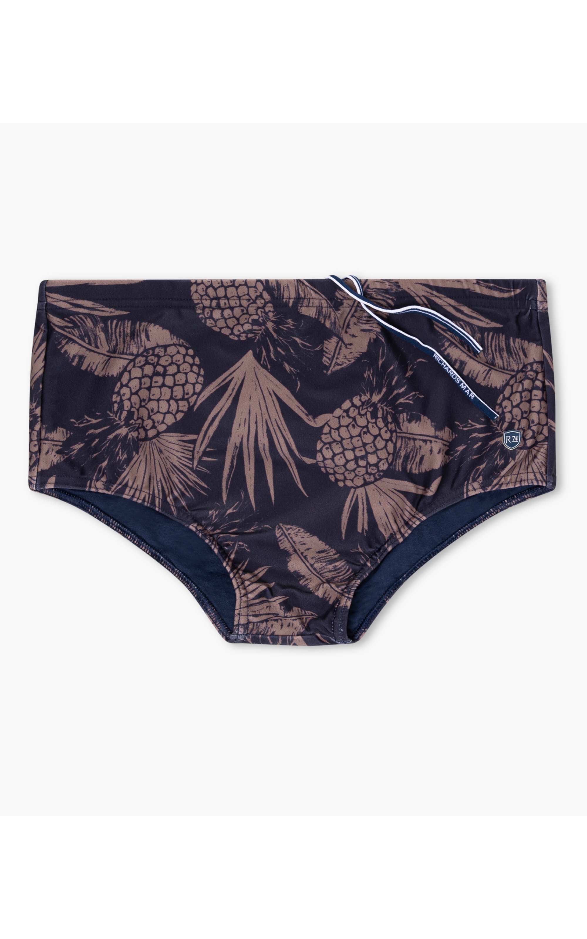 Sunga Estampada Abacaxi Marinho