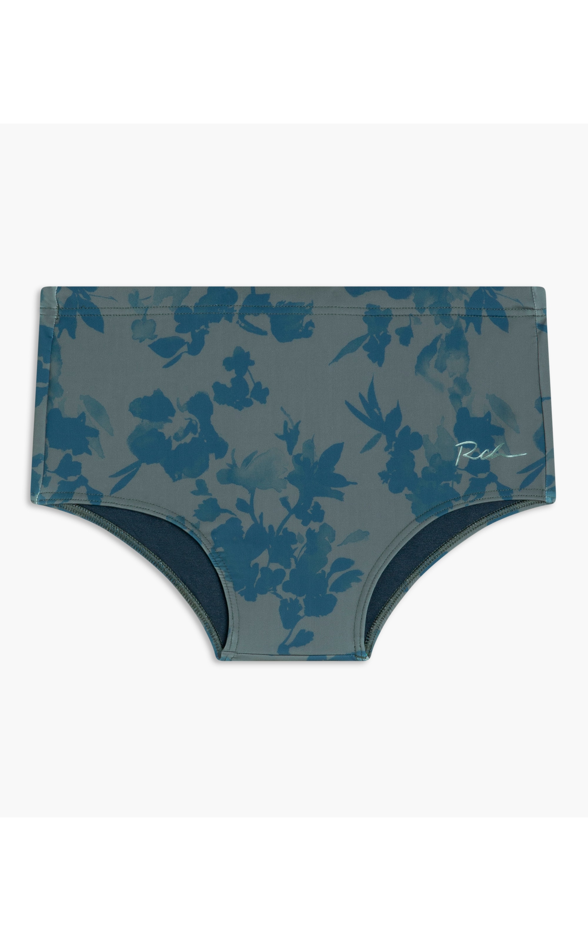 Sunga Watercolor Floral Chumbo Mescla