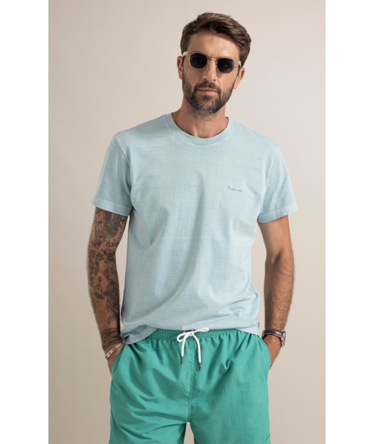 T-Shirt Abstract Azul Piscina