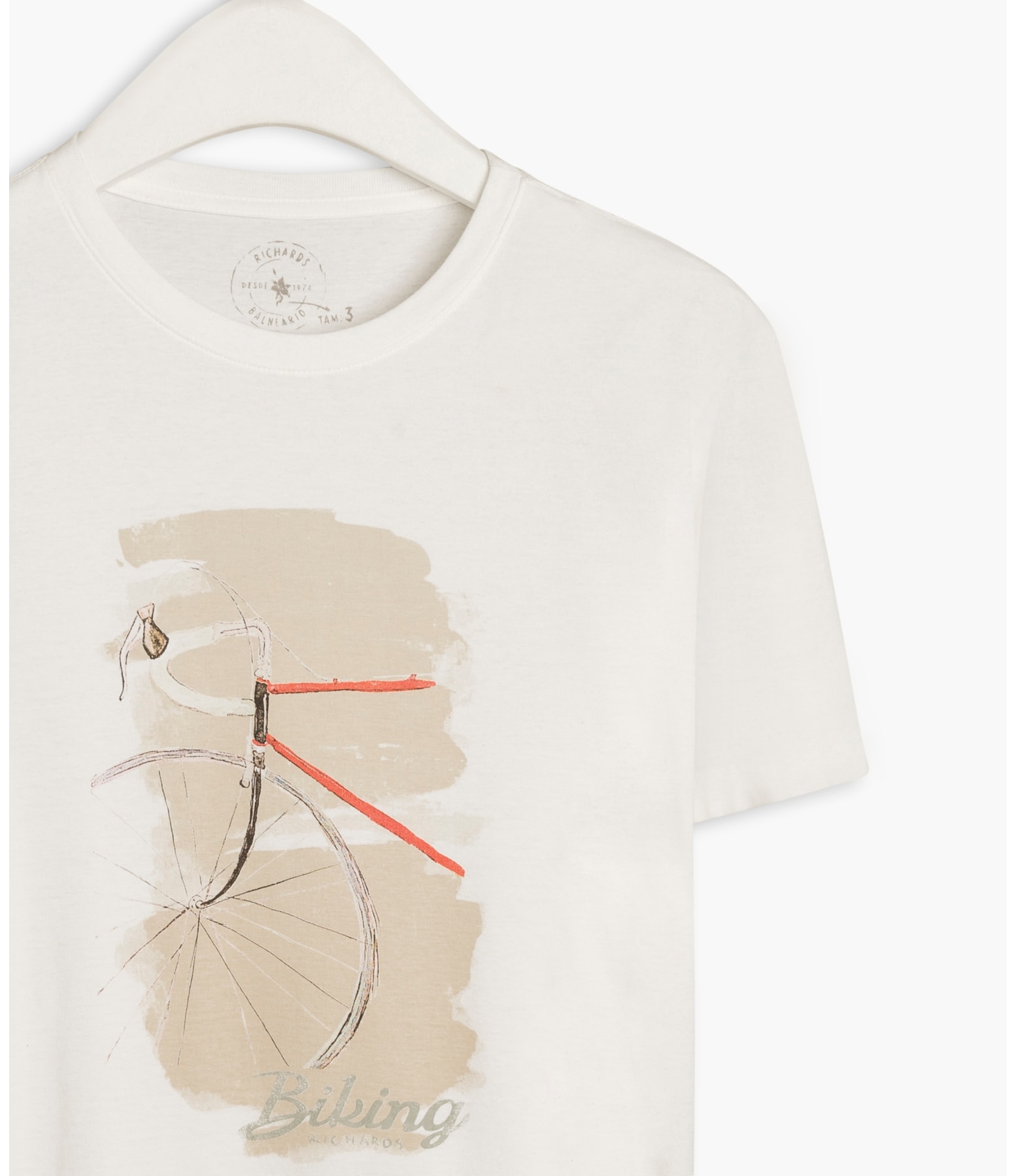 T-Shirt Aquarela Biking Off White