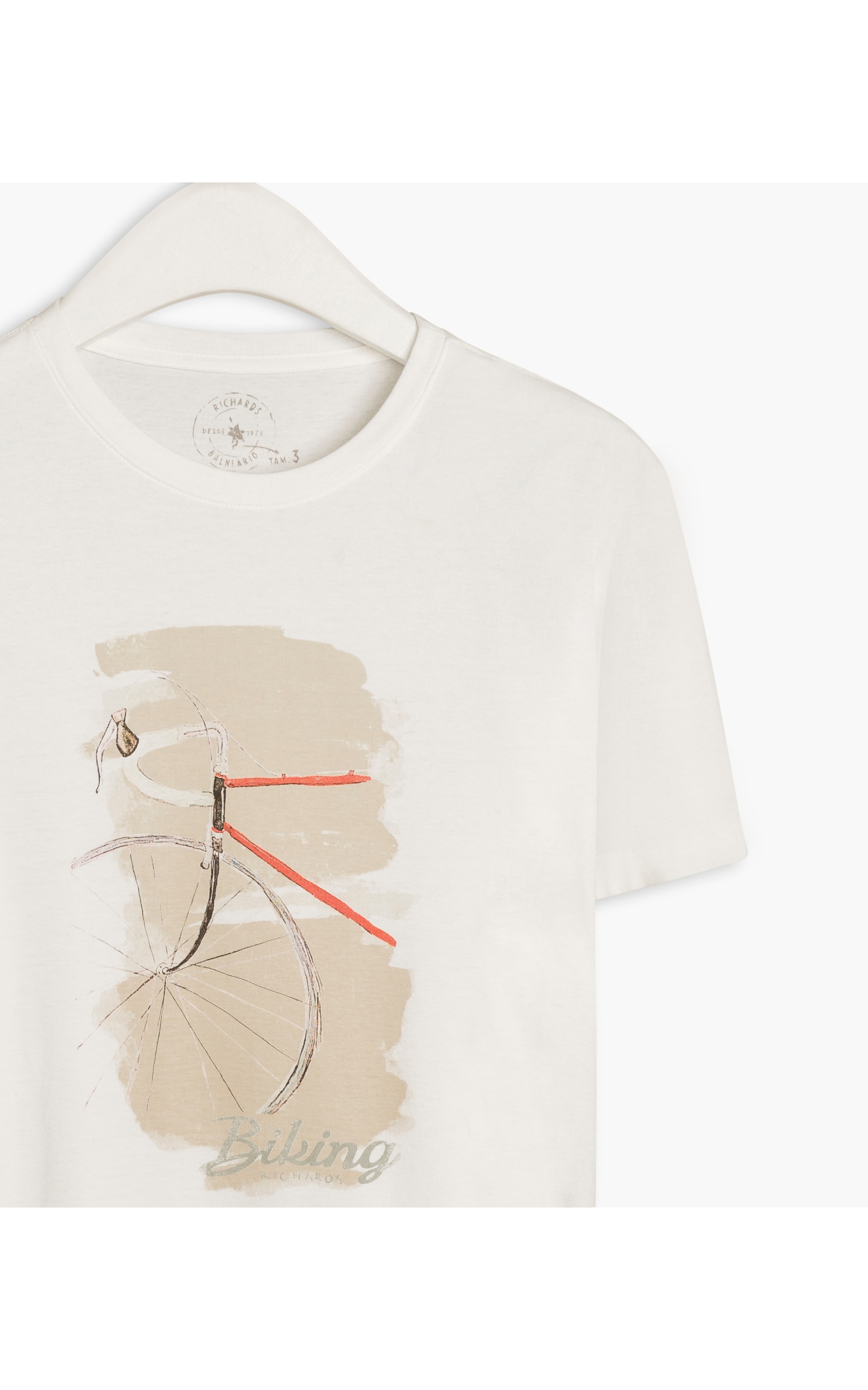 T-Shirt Aquarela Biking Off White