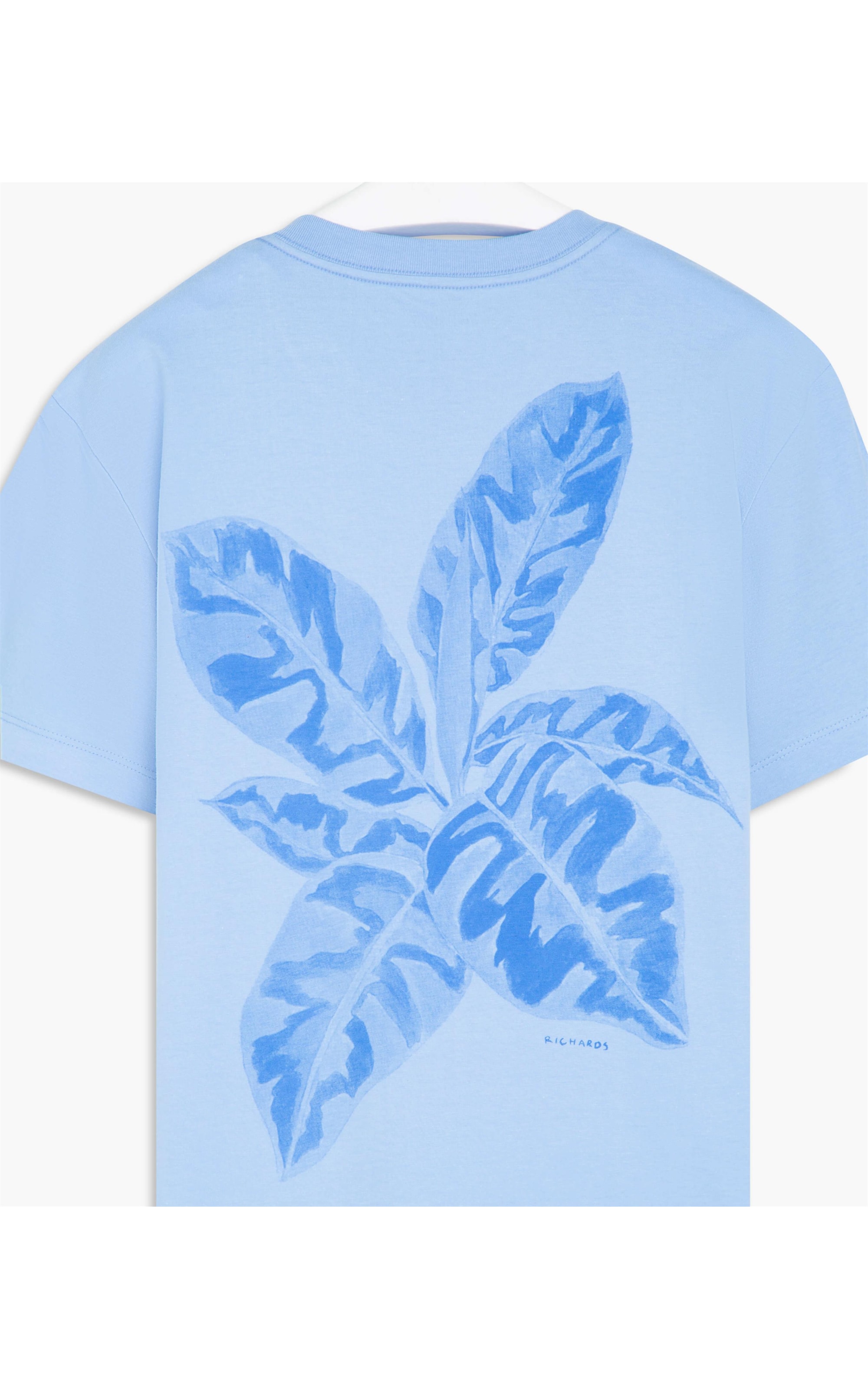 T-Shirt Aquarela Maranta Mc Azul Pervante