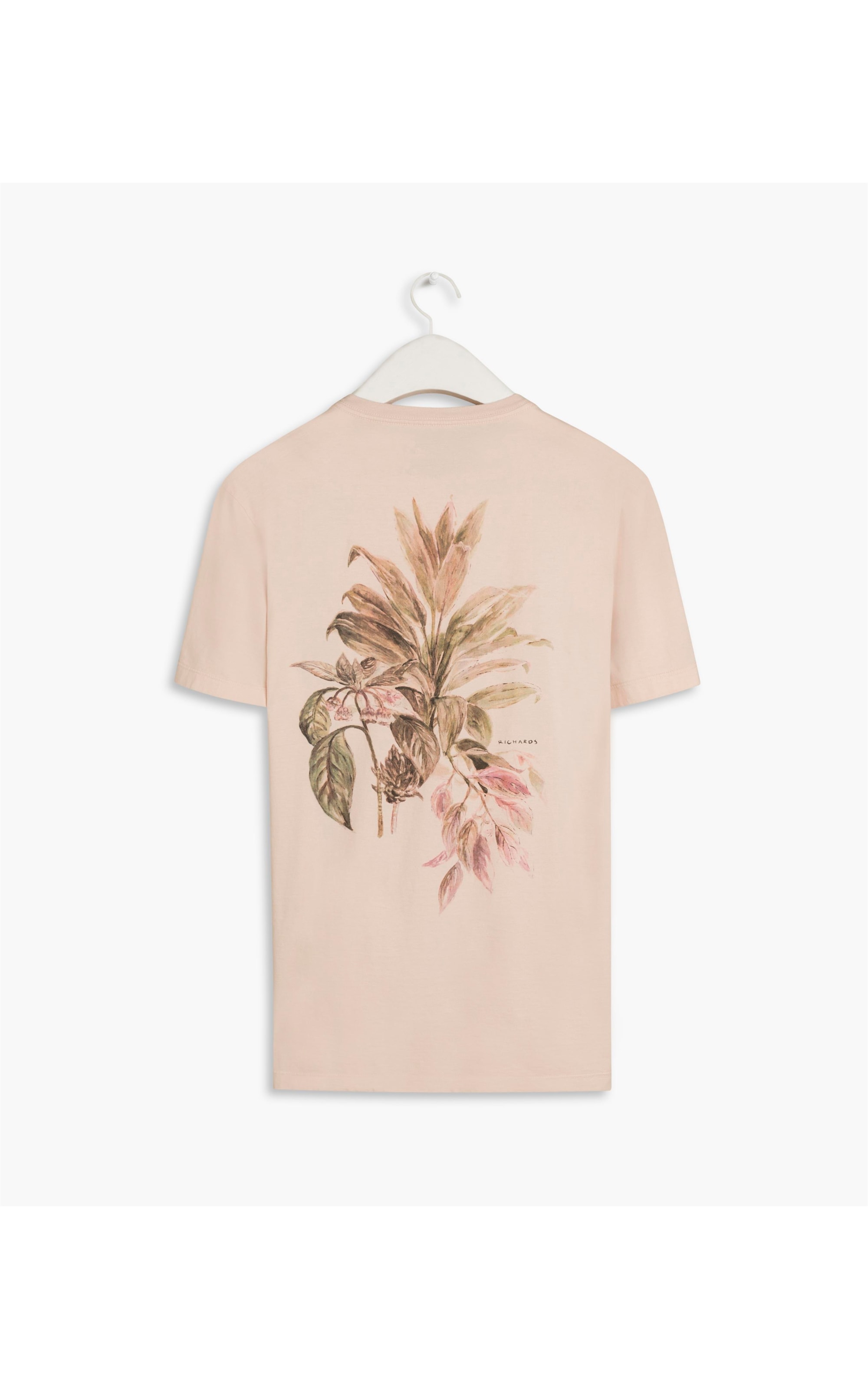 T-Shirt Aquarela Plantas Rosa