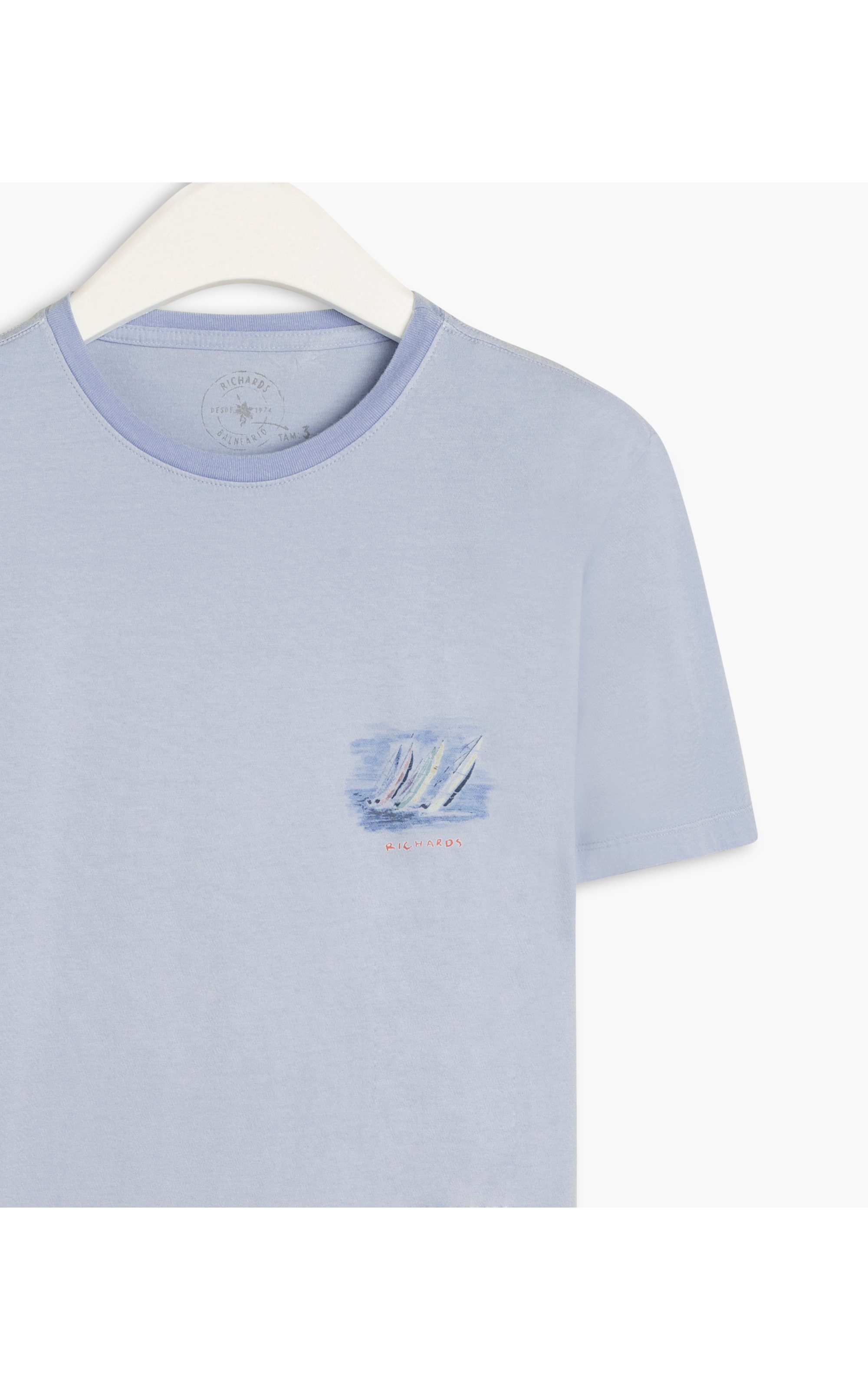 T-Shirt Aquarela Regatta Azul Claro
