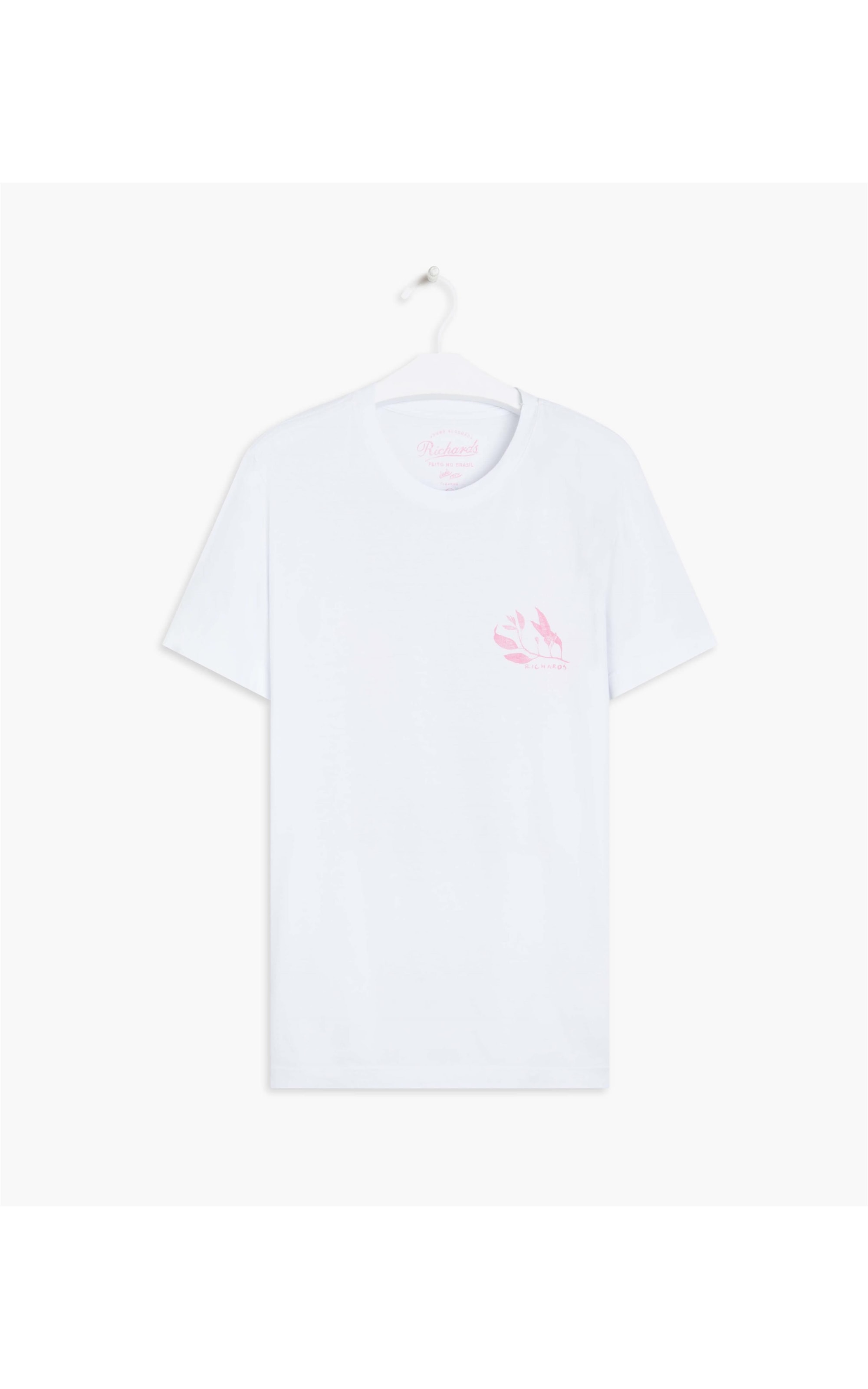 T-Shirt Aquarela Rustic Leaves Mc Branco
