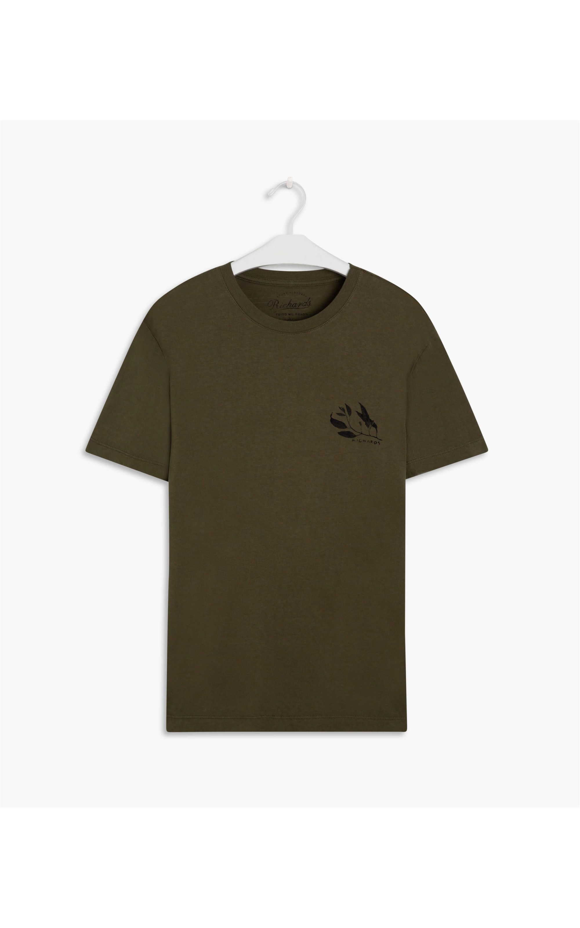 T-Shirt Aquarela Rustic Leaves Mc Tabaco