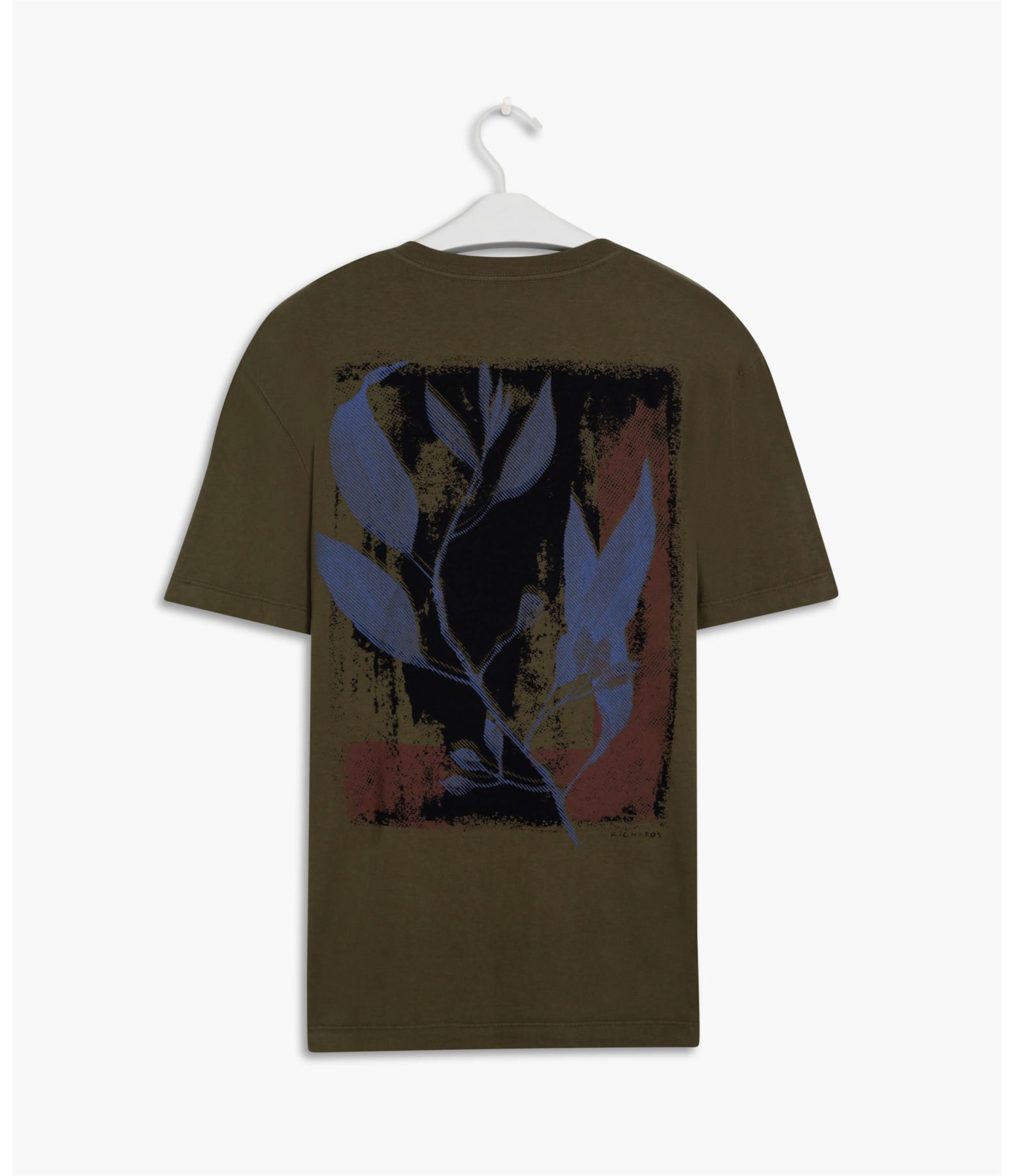 T-Shirt Aquarela Rustic Leaves Mc Tabaco