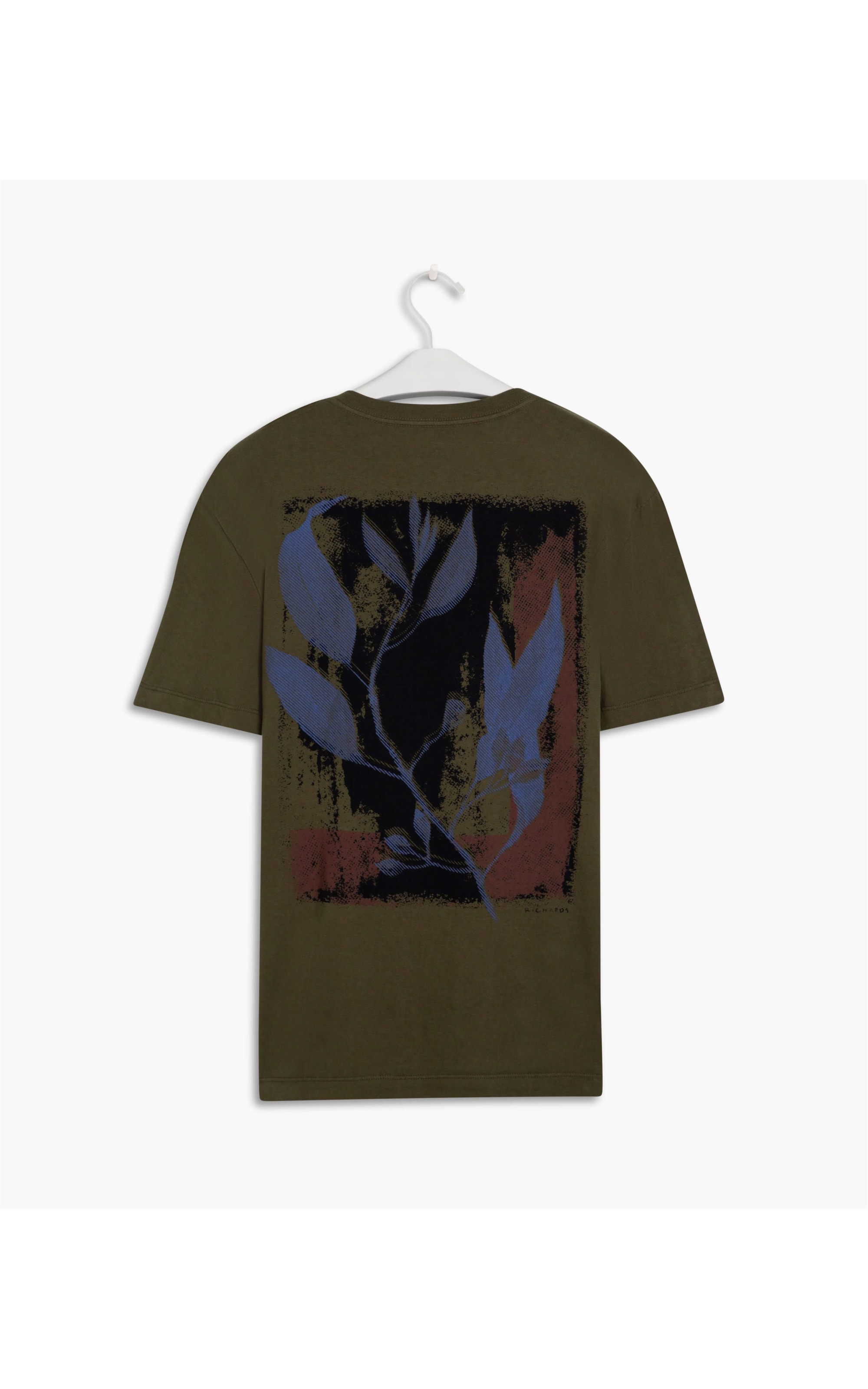 T-Shirt Aquarela Rustic Leaves Mc Tabaco