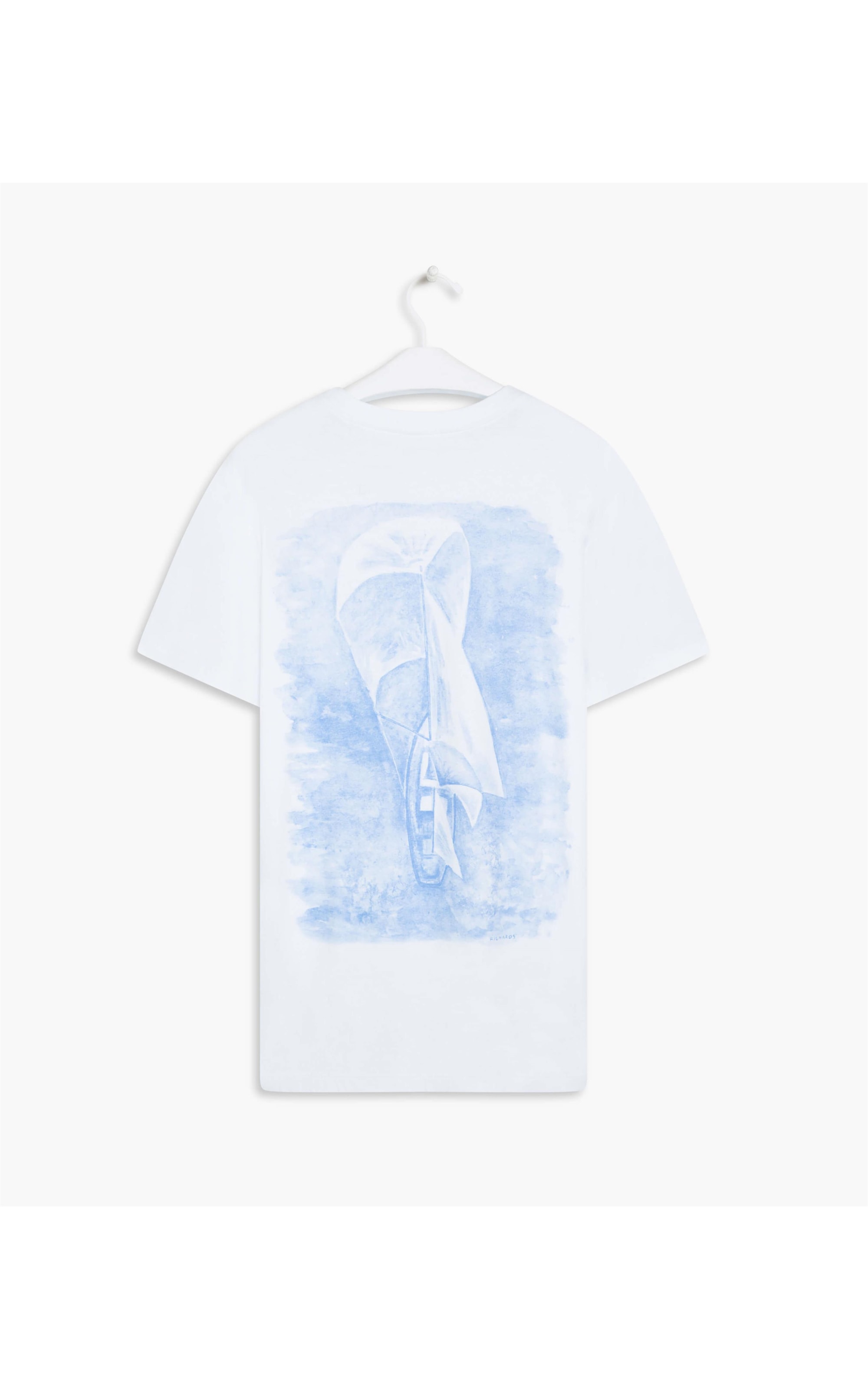 T-Shirt Aquarela Veleiro Mc Branco