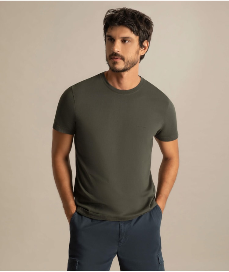 T-Shirt  Aquarela Verde Army