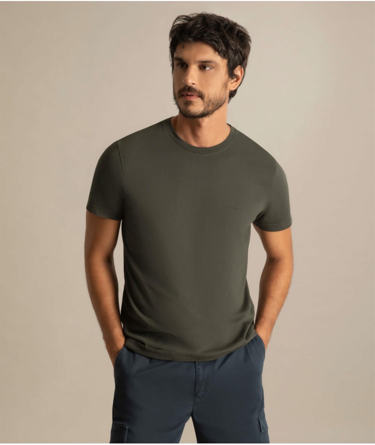 T-Shirt  Aquarela Verde Army