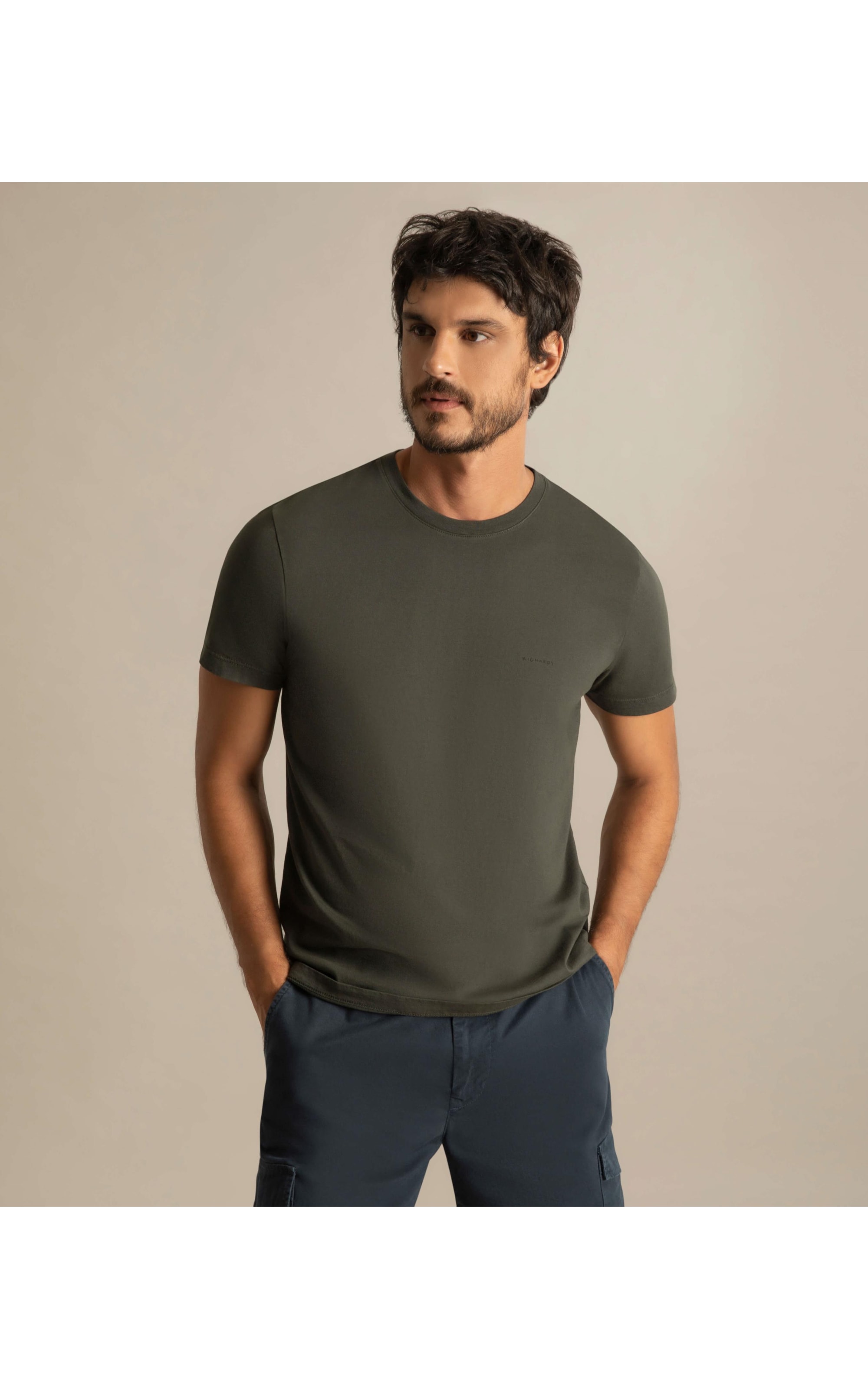 T-Shirt  Aquarela Verde Army